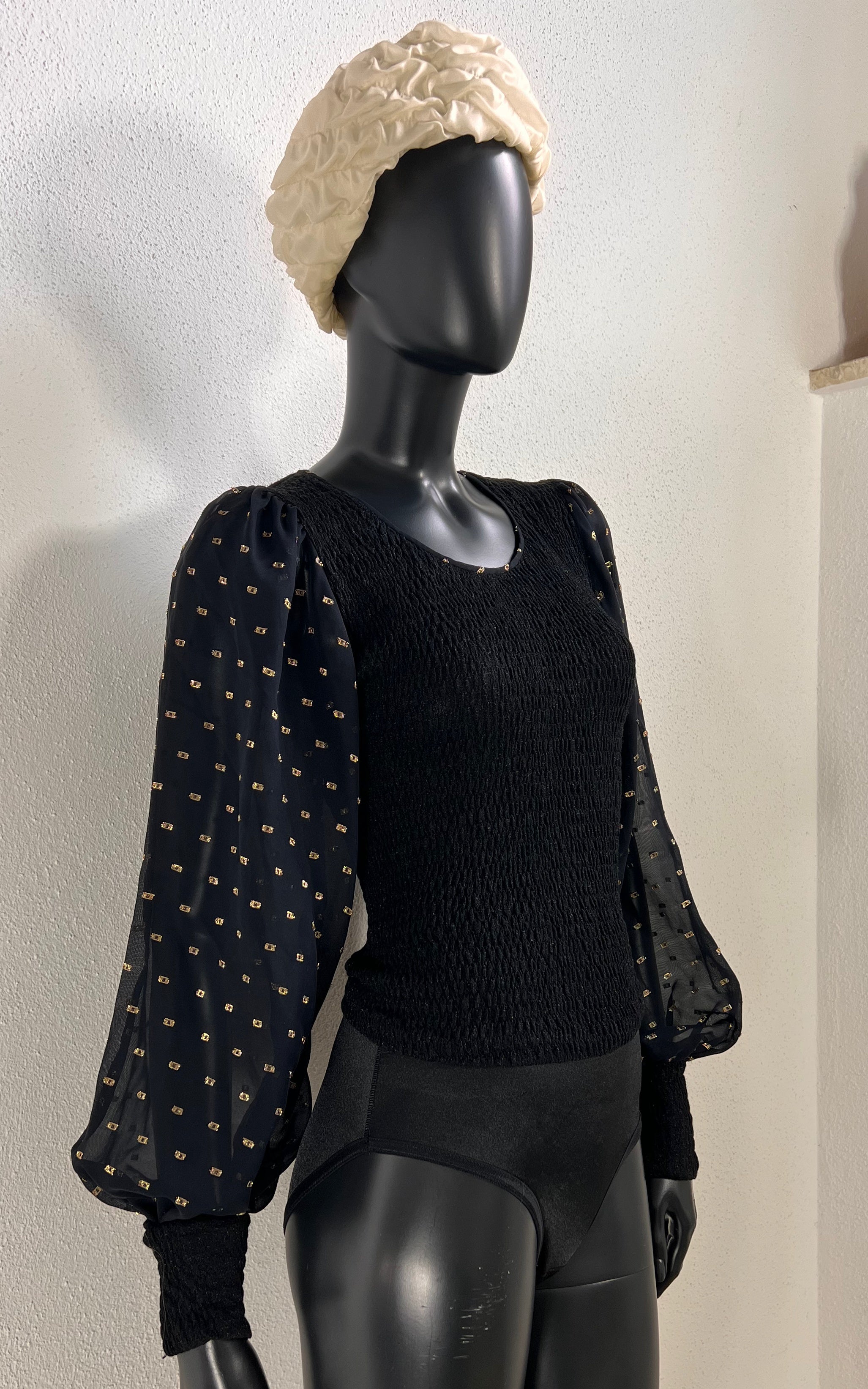 Vintage 70s Top with Ballon Sleeves