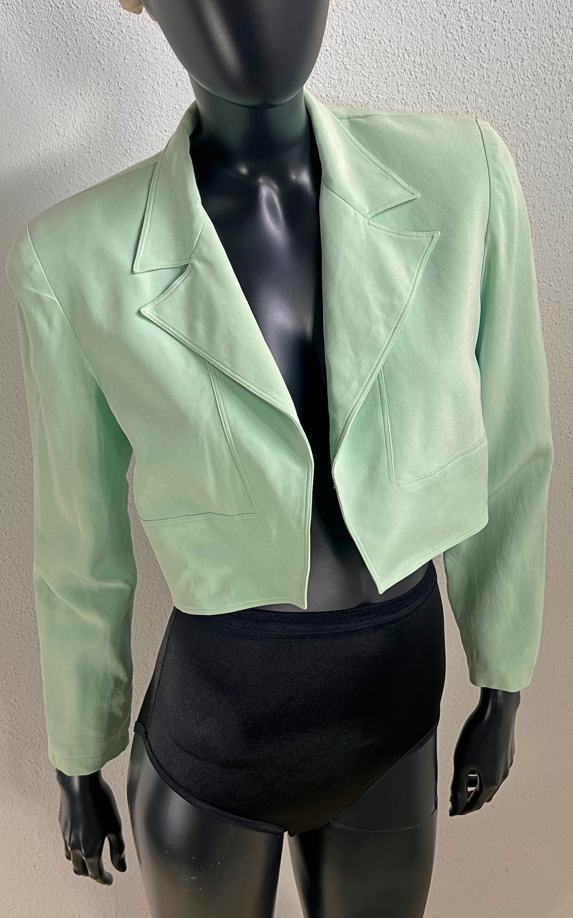 Vintage Mint Silk Tuxedo Jacket