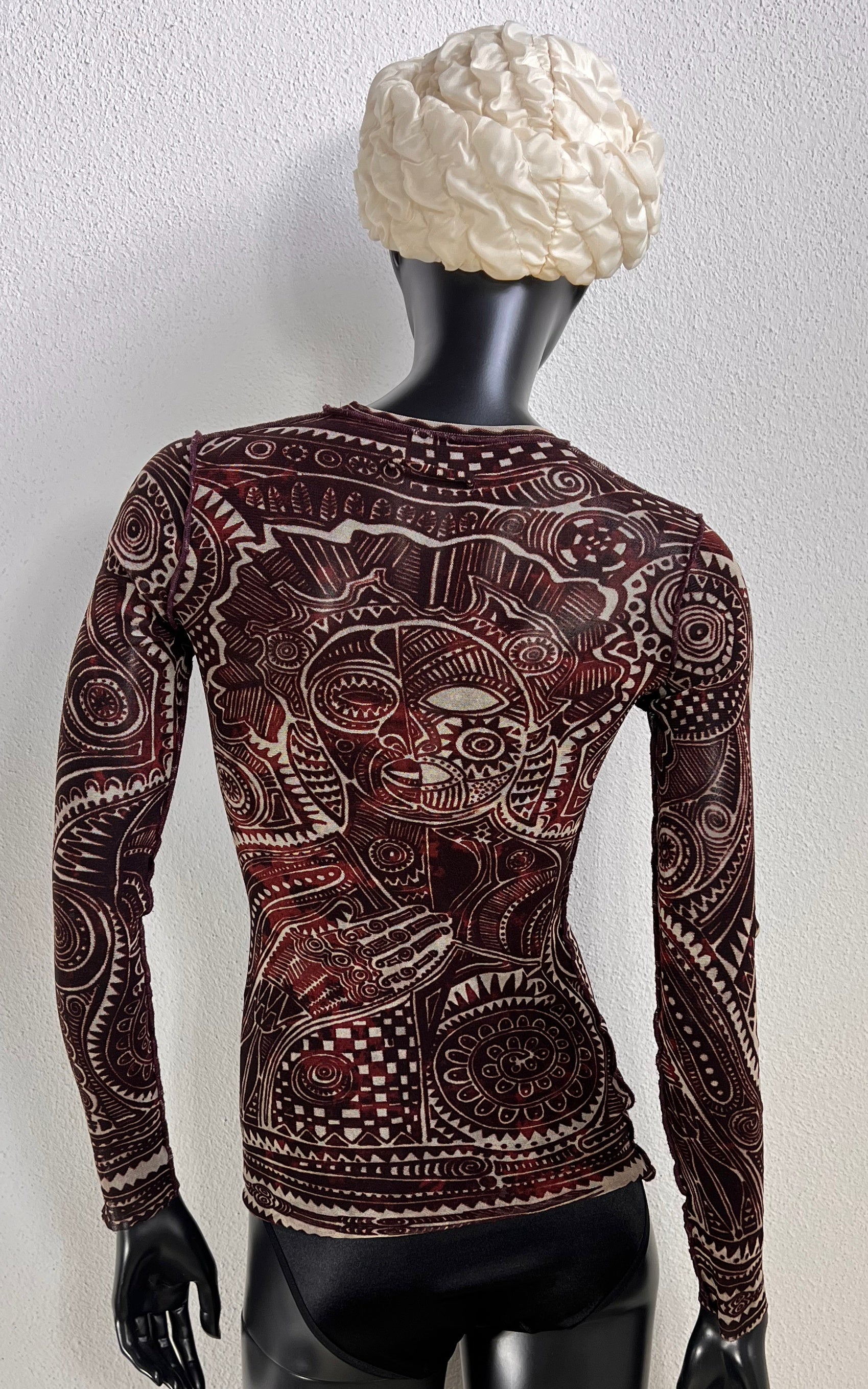 Vintage 90s African Mesh Top