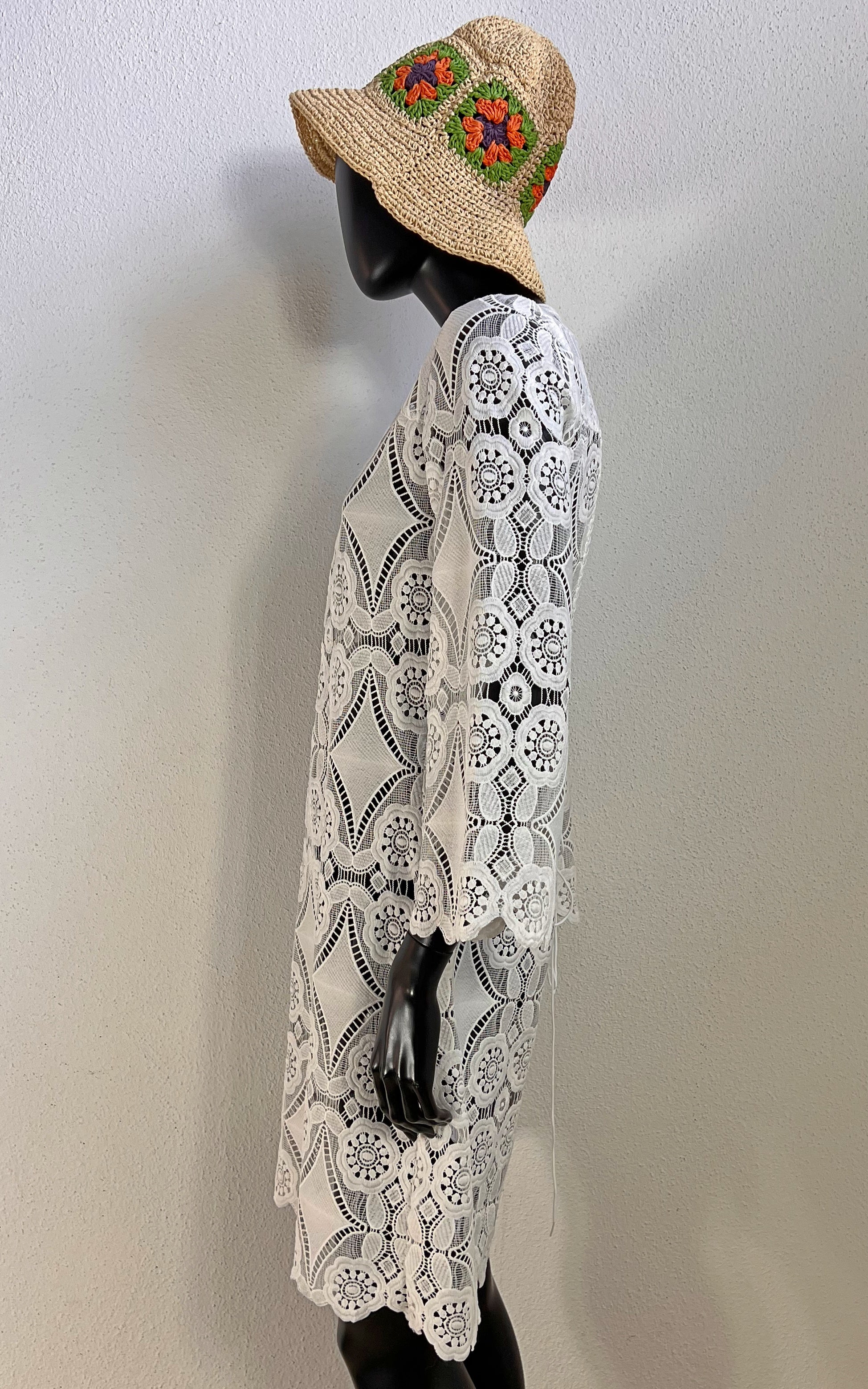 Valerie Khalfon Paris Crochet Style Lace Dress