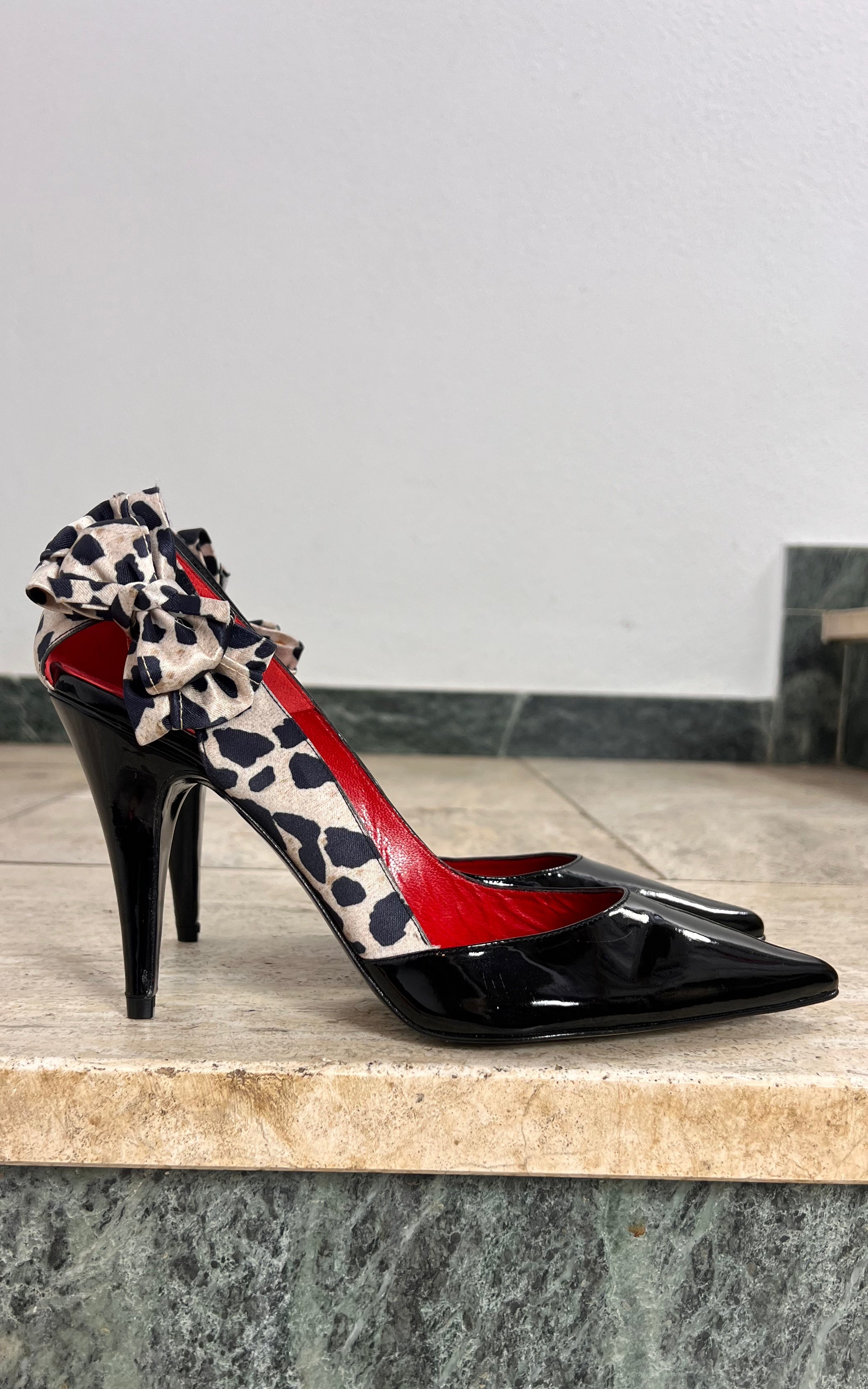 Vintage Beverly Feldmann Patent Leather High Heels 39/38