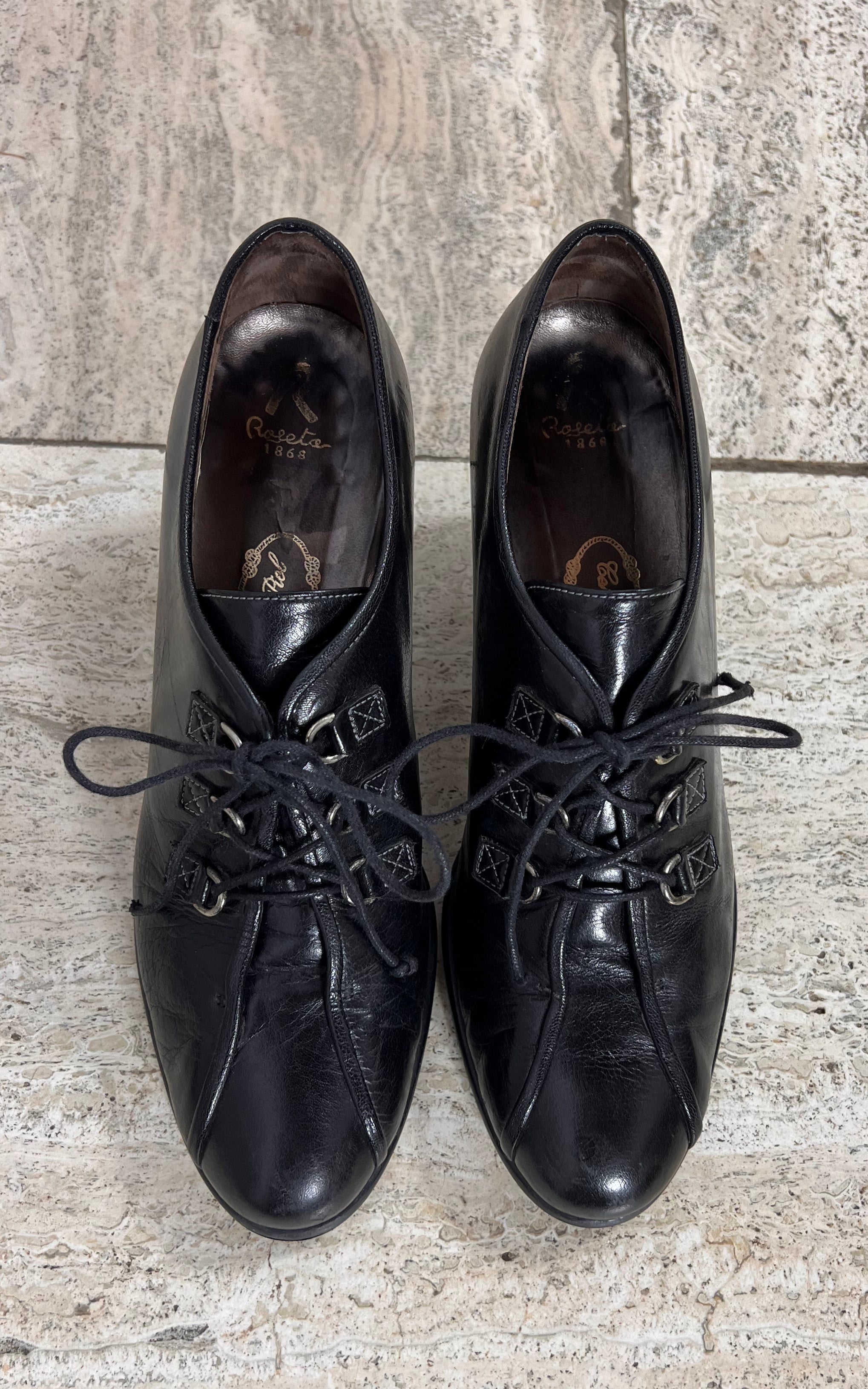 Vintage Roseto 1868 Lace-up Heels 39