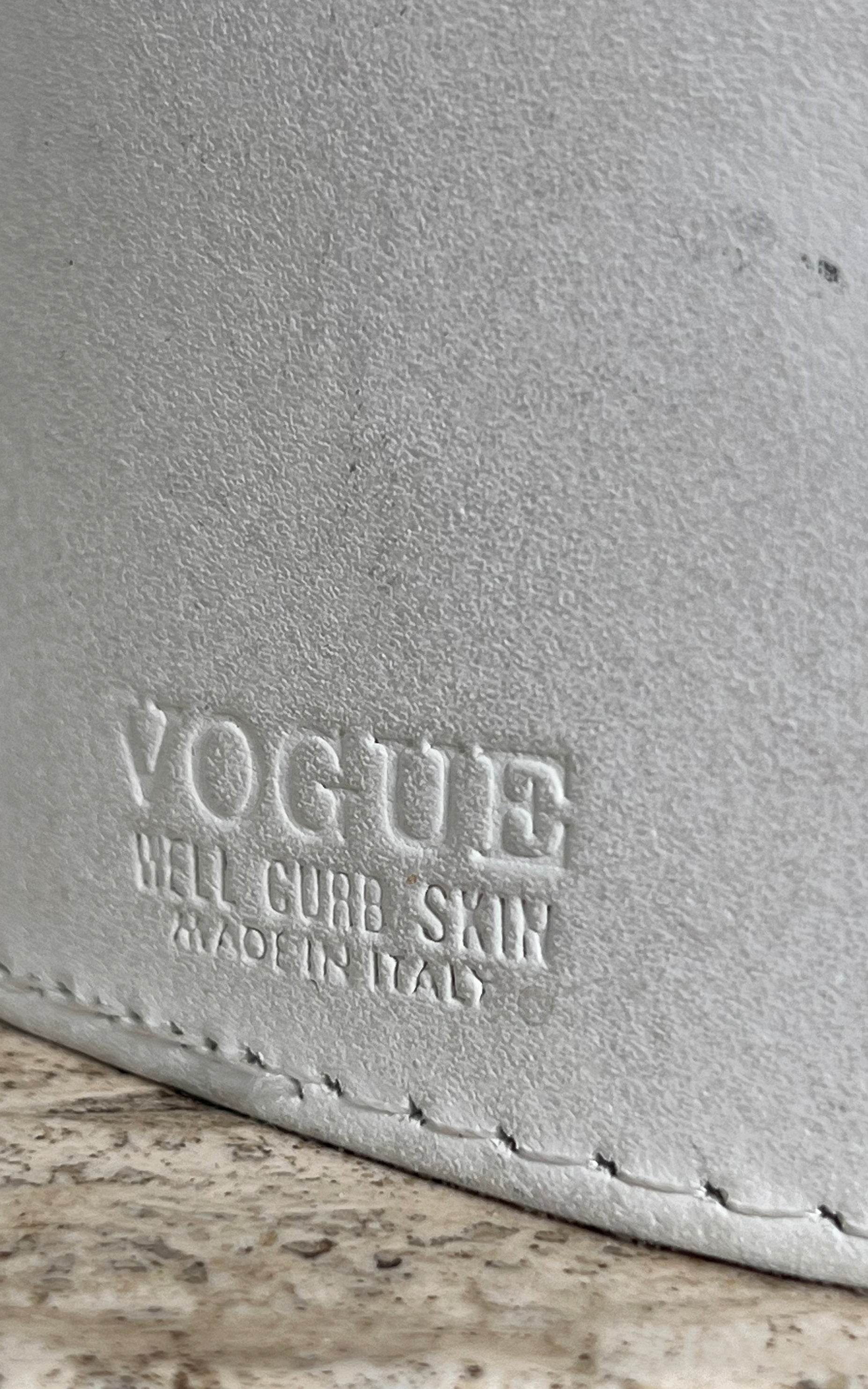 Vintage 80s Vogue Italia Leather Belt