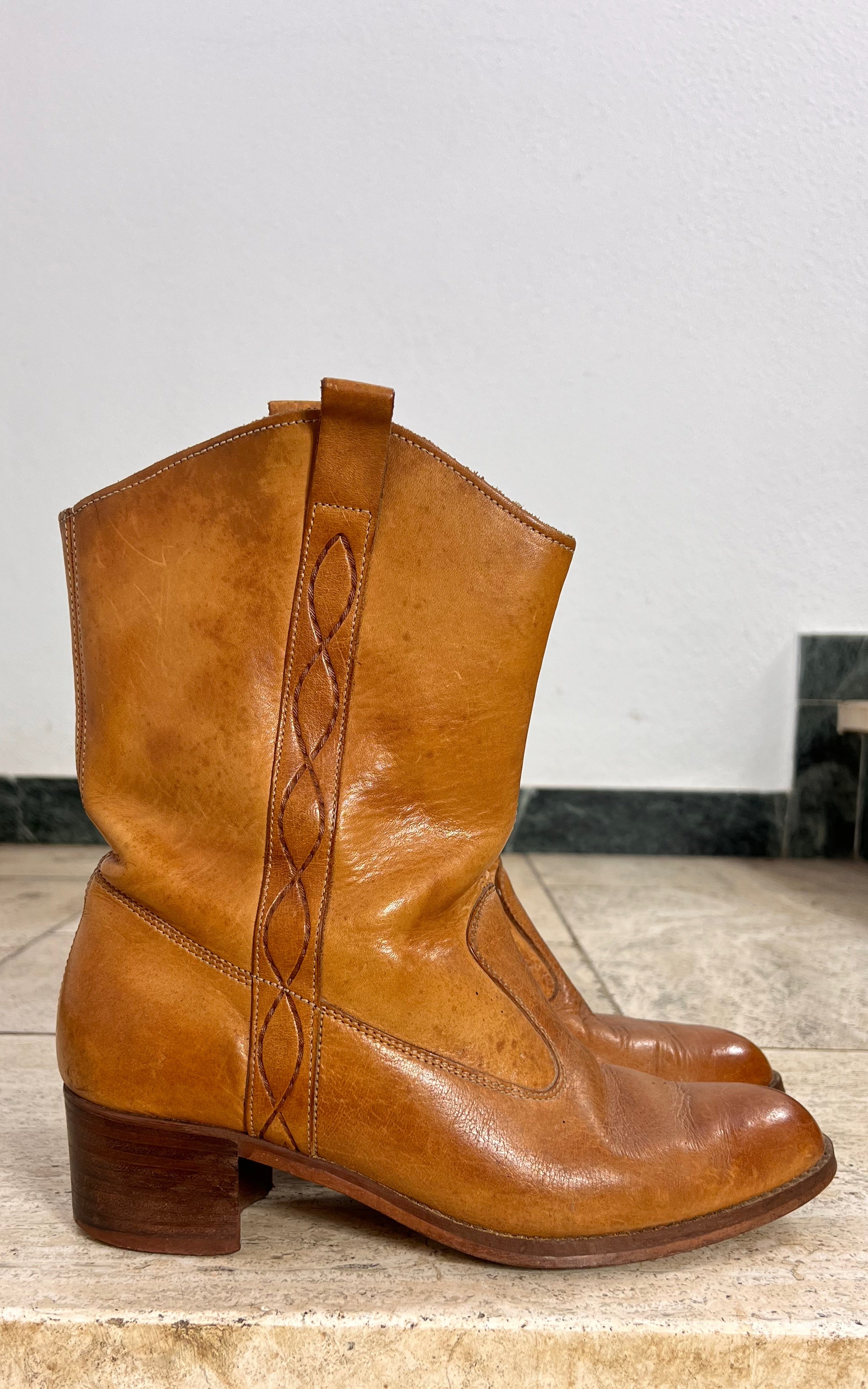 Vintage 70s Western Boots 41
