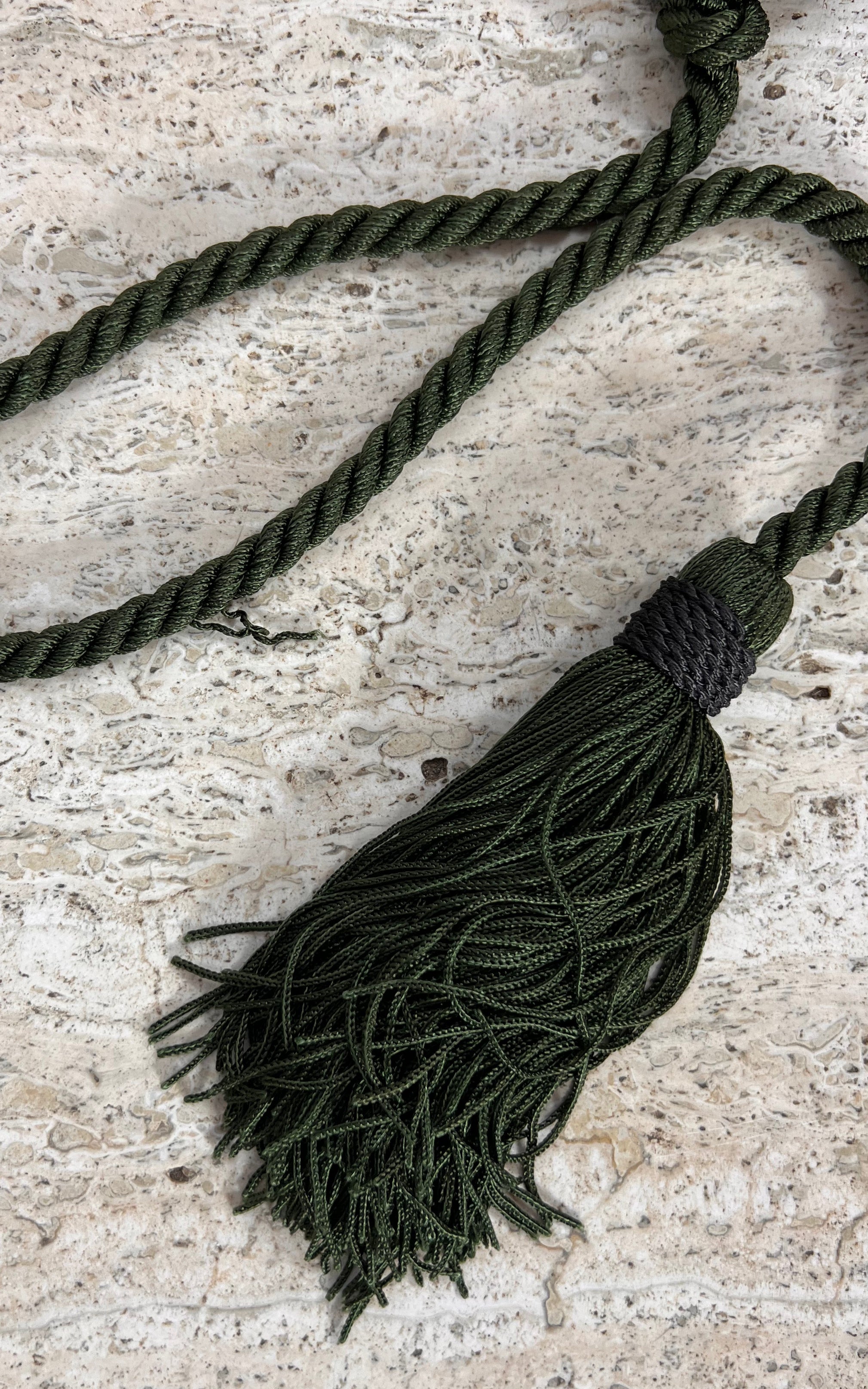 Vintage 70s Silk Tassel Belt ( Yves Saint Laurent )