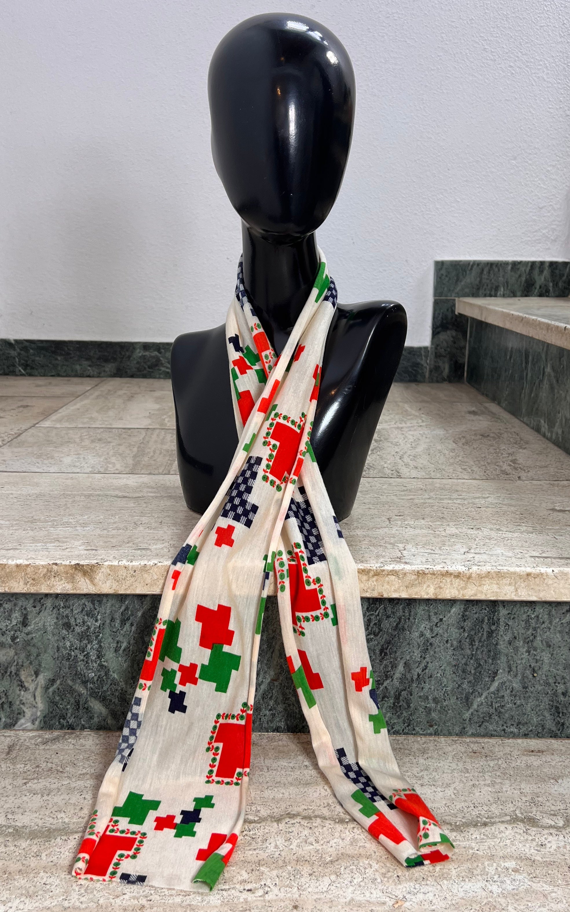 Vintage 70s Skinny Scarf