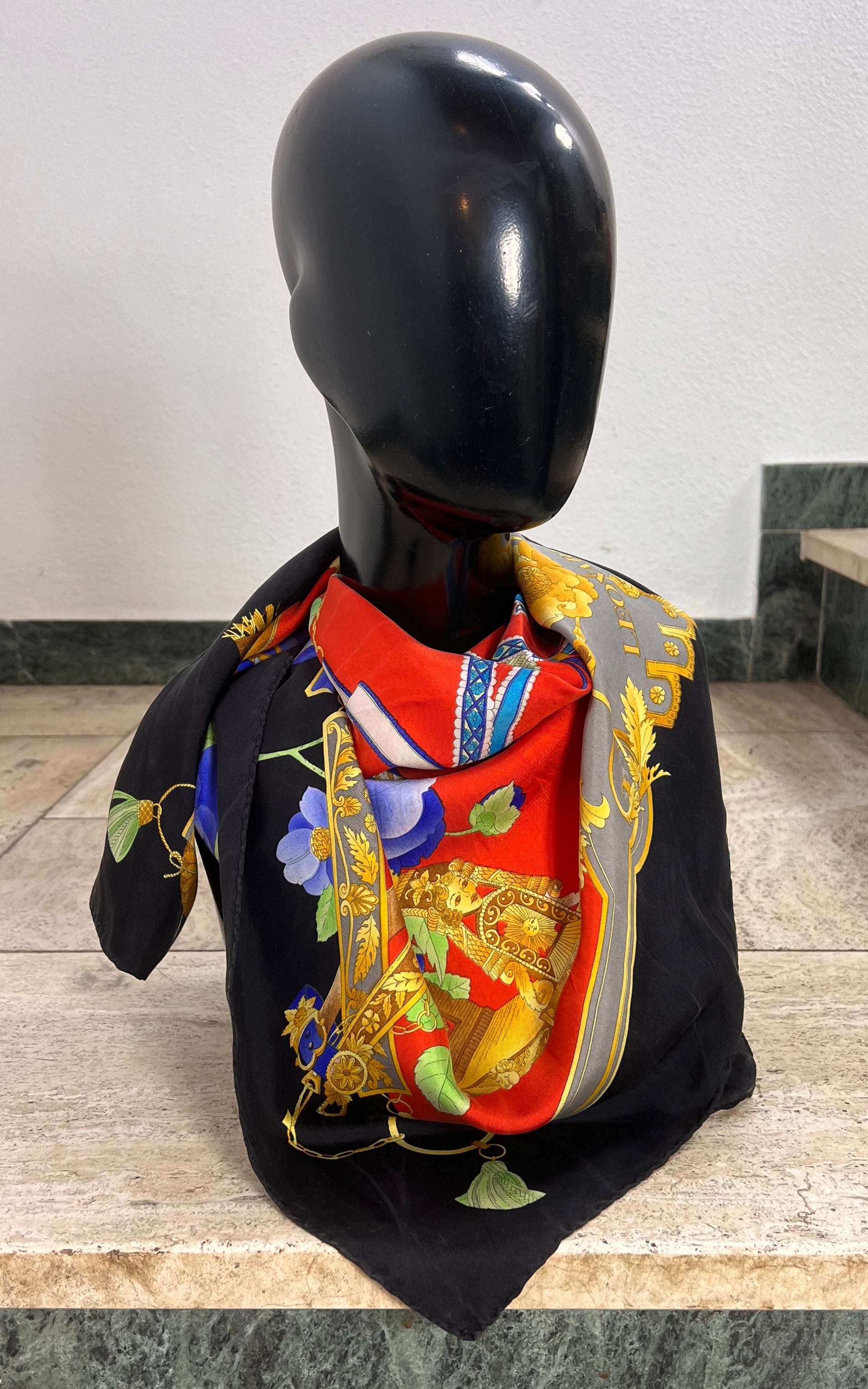 Vintage Leonard Paris Silk Foulard