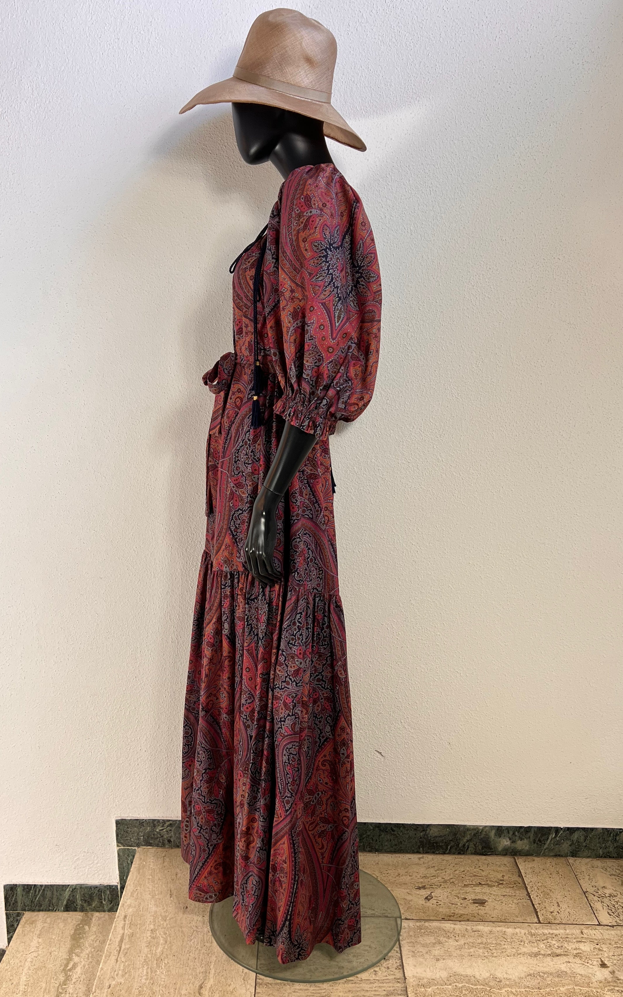 Vintage 70s Yves Saint Laurent Tassel Dress Russian Doll Collection