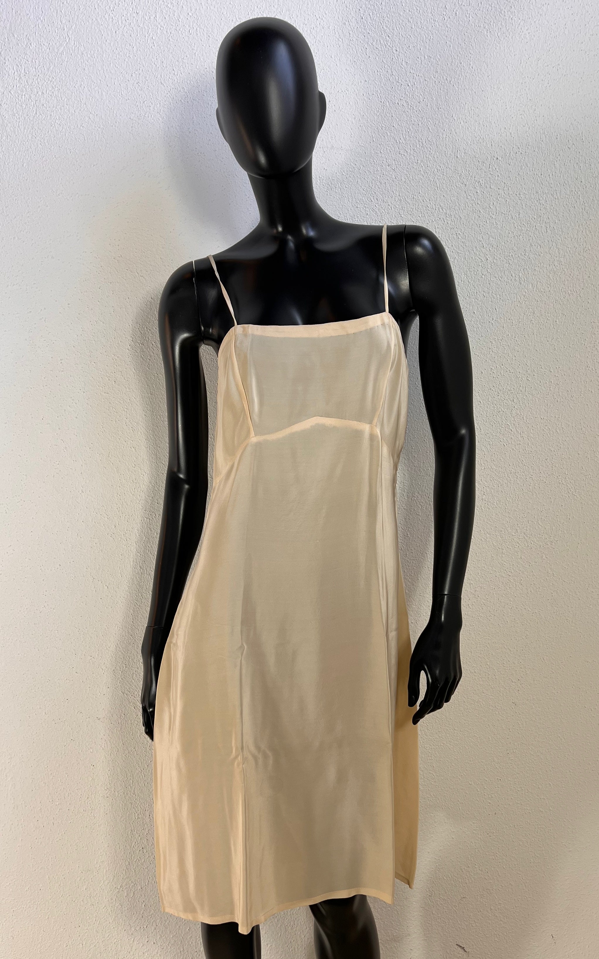Vintage 70s Sheer Flatter Silk Dress