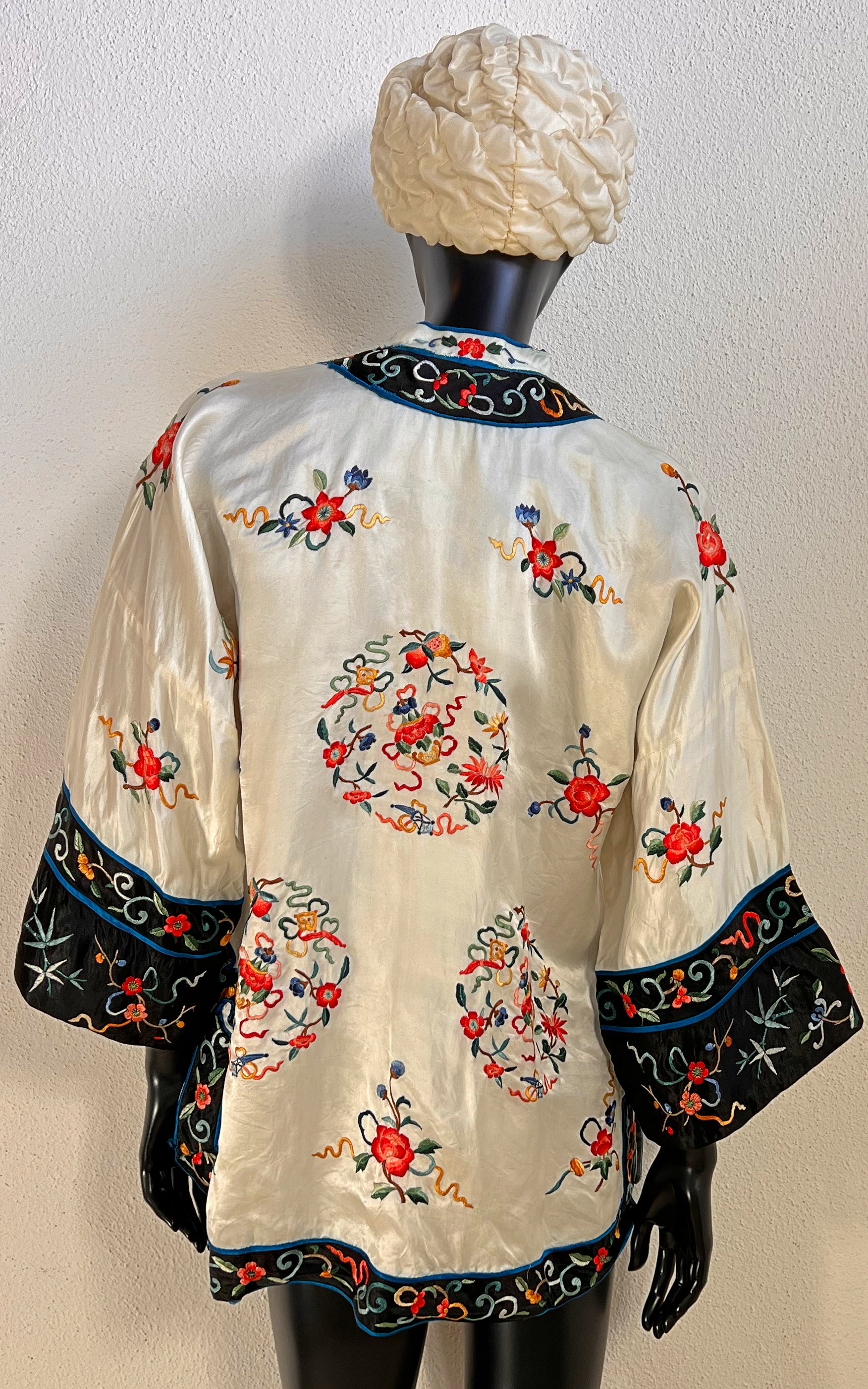 Vintage Embroidered Chinese Silk Jacket