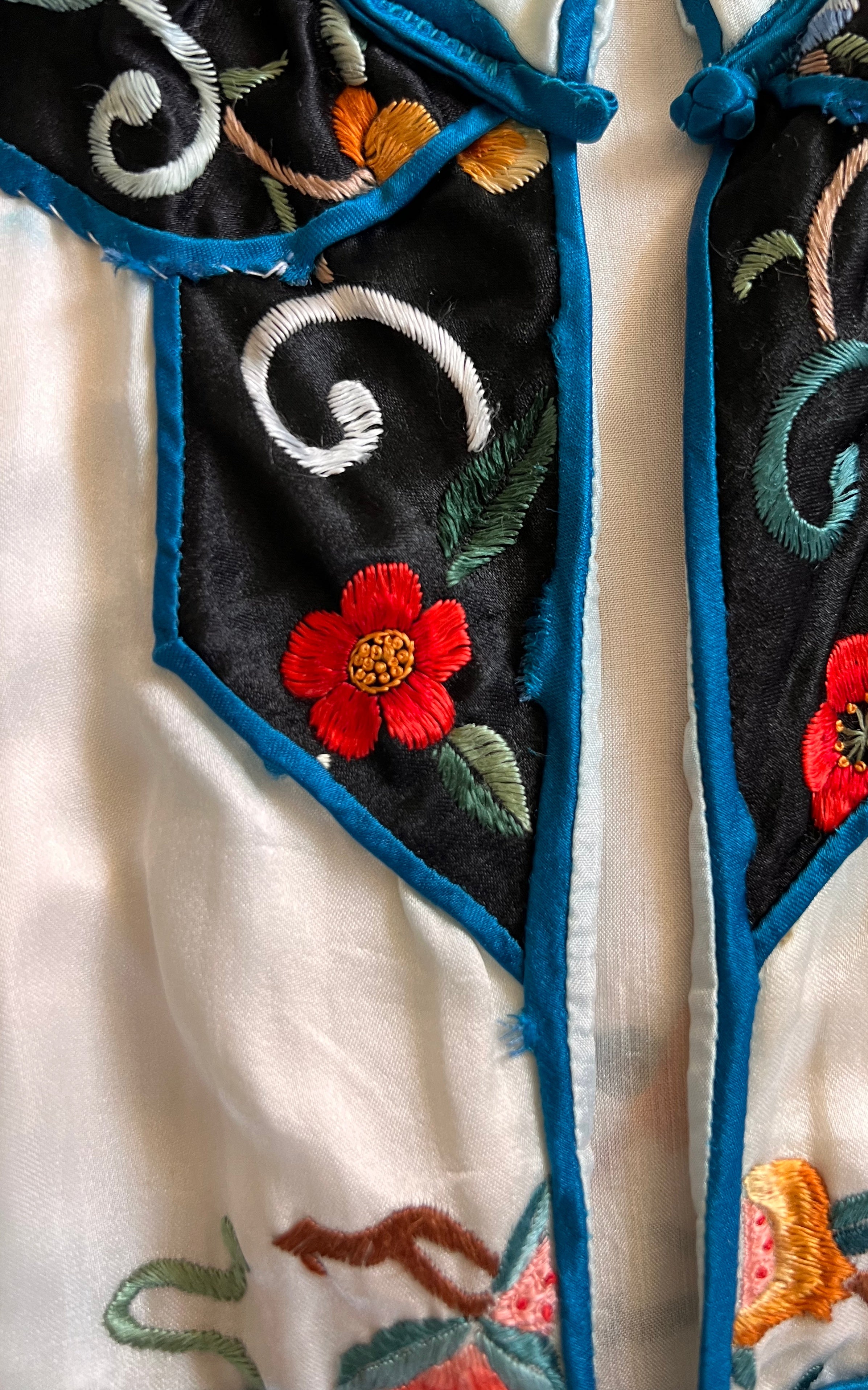 Vintage Embroidered Chinese Silk Jacket