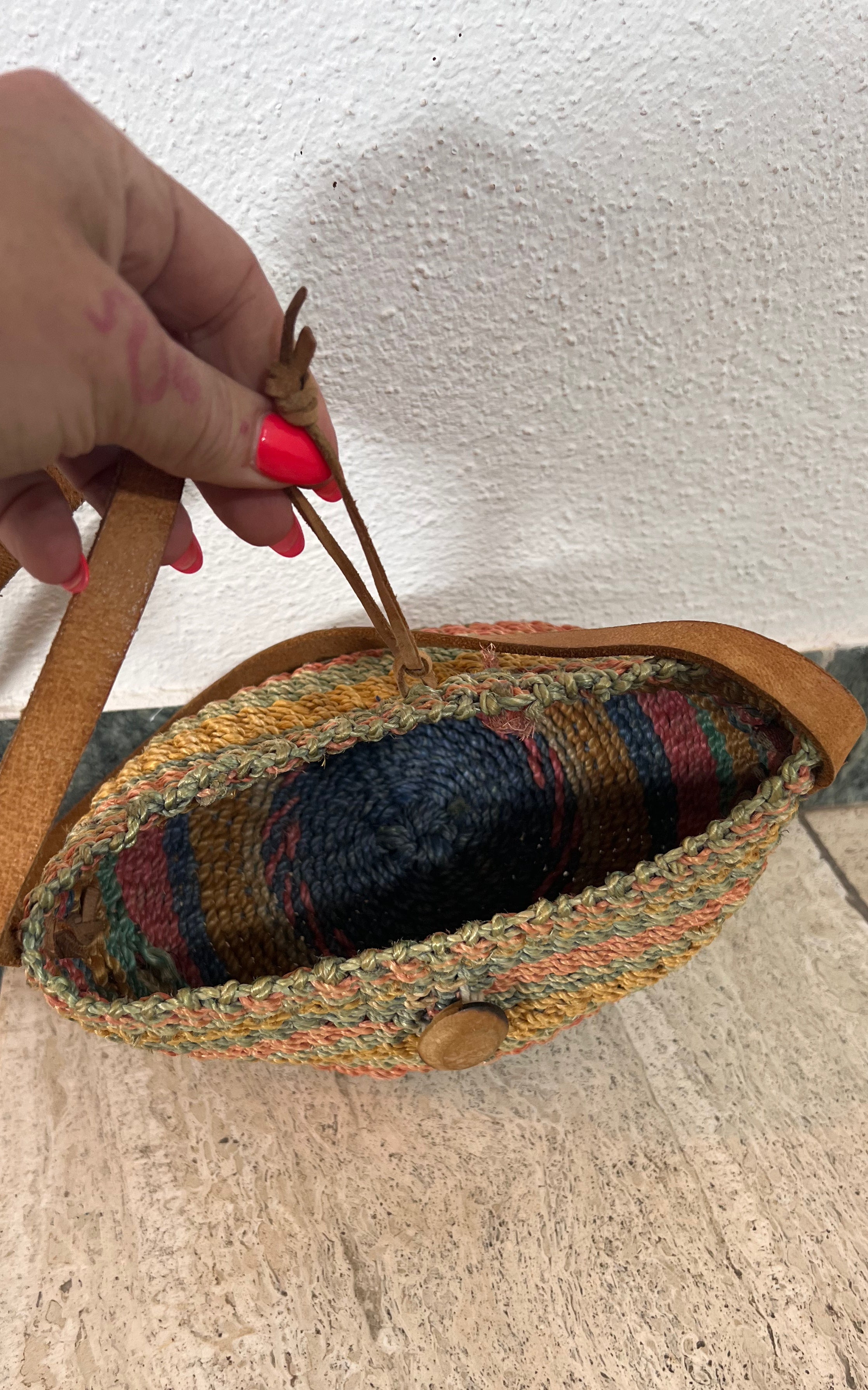 Borsa a cestino piccola vintage