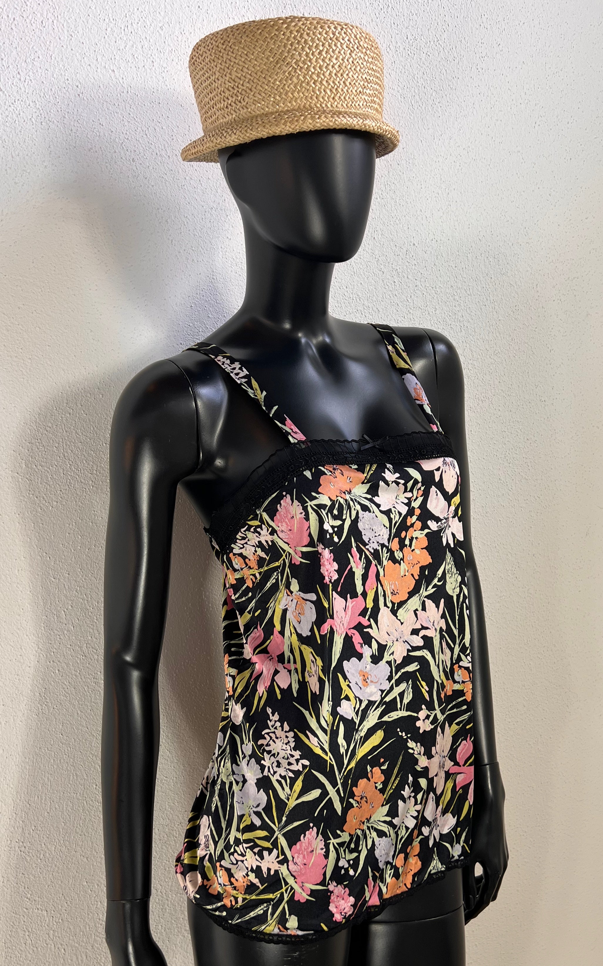 Vintage Floral Lingerie Top