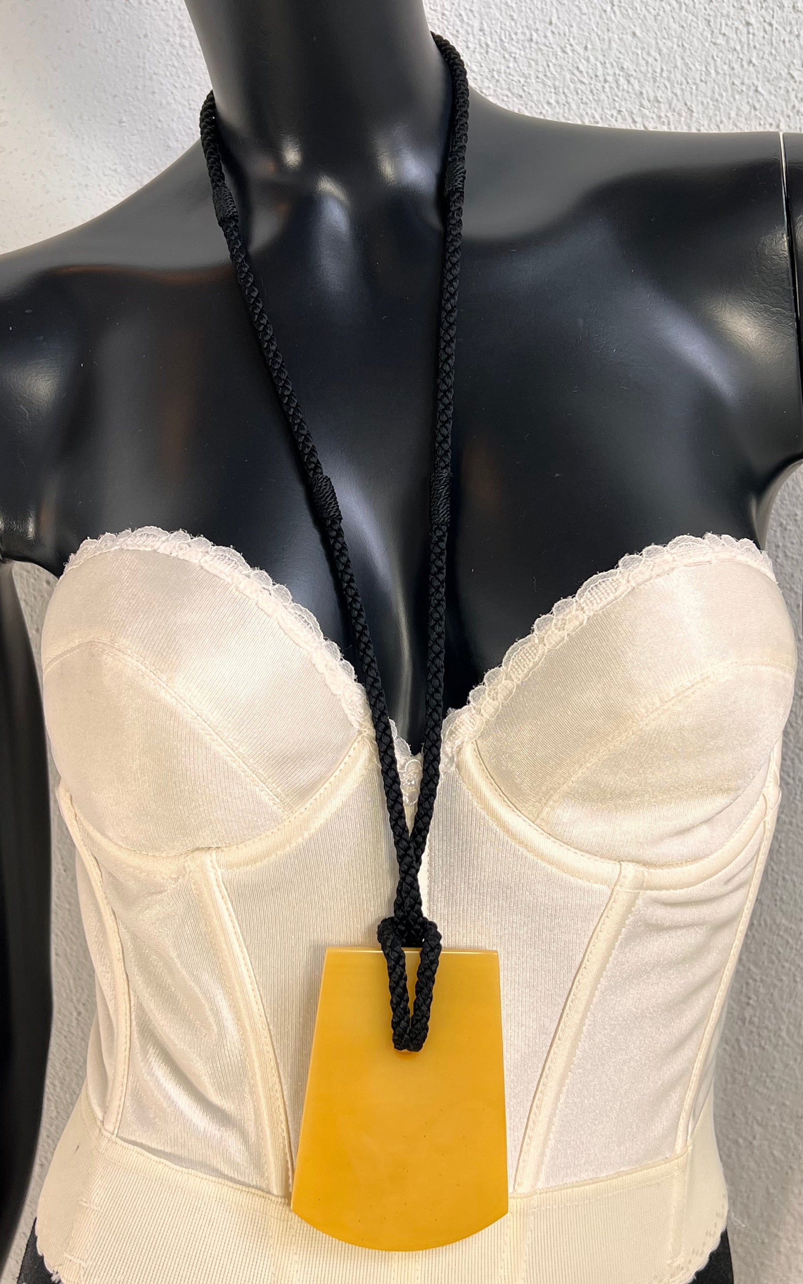 Vintage Yves Saint Laurent Modernist Statement Necklace