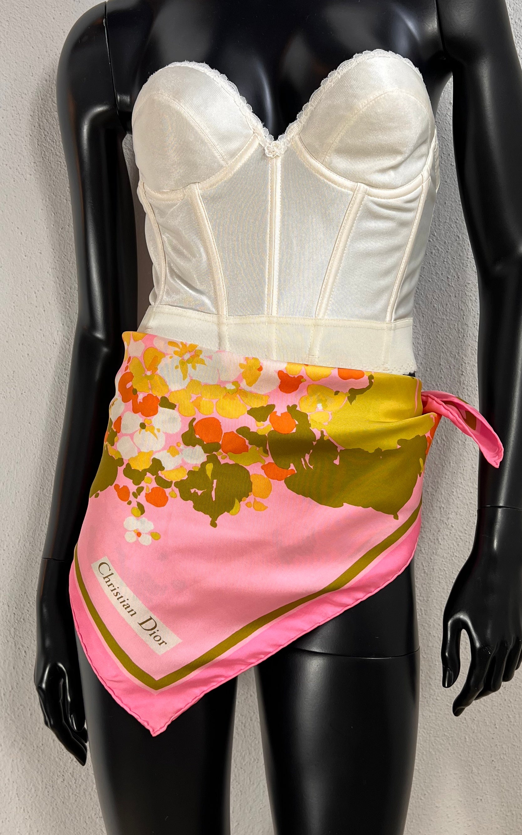 Vintage Christian Dior Silk Foulard