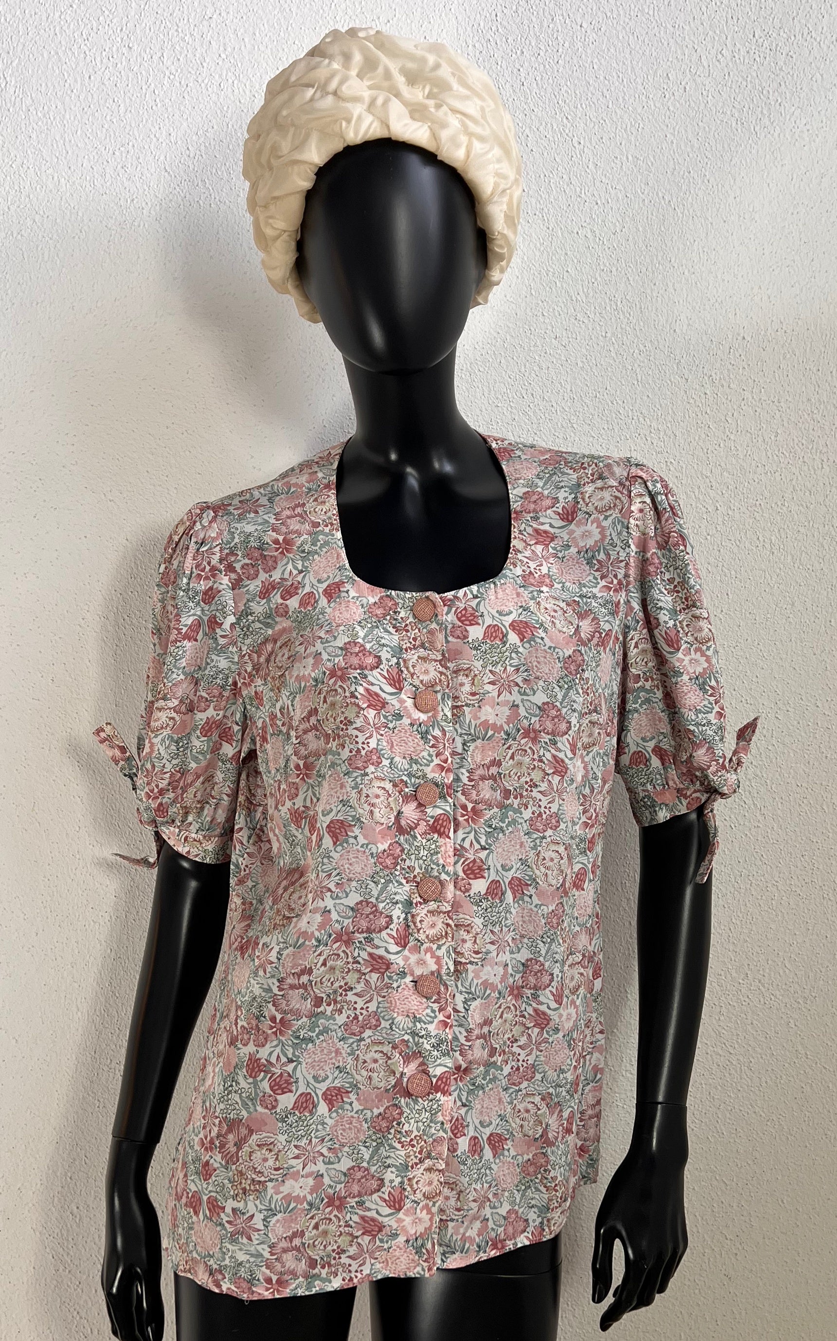 Vintage Romantic Flower Blouse
