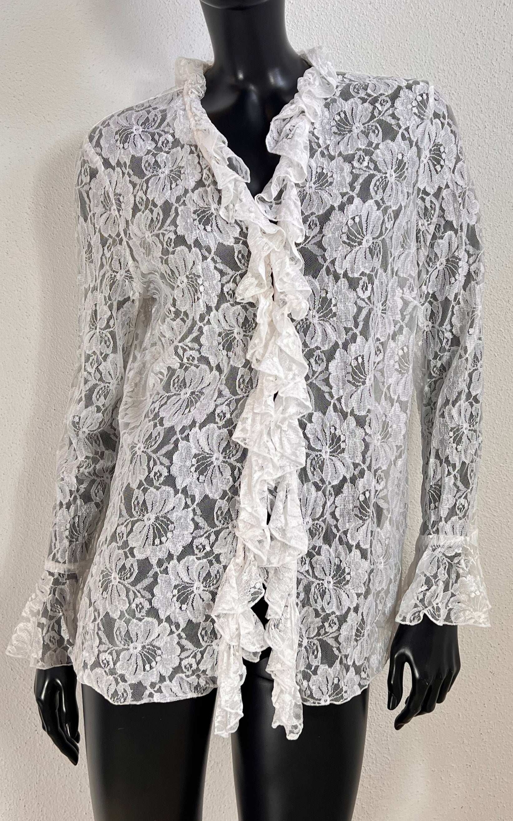 Vintage Alba Moda Lace Blouse