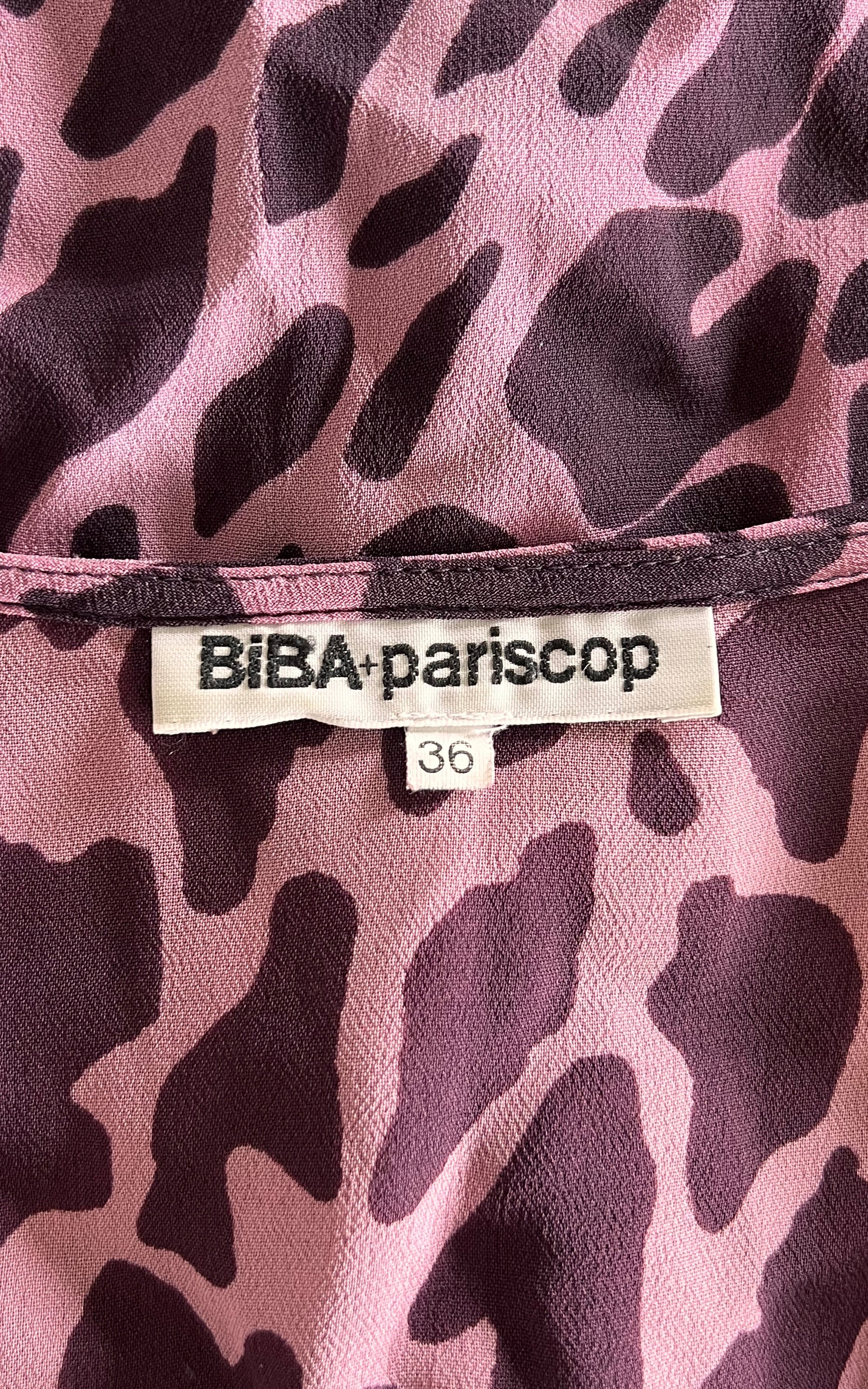Vintage Y2K Animal Print Blouse