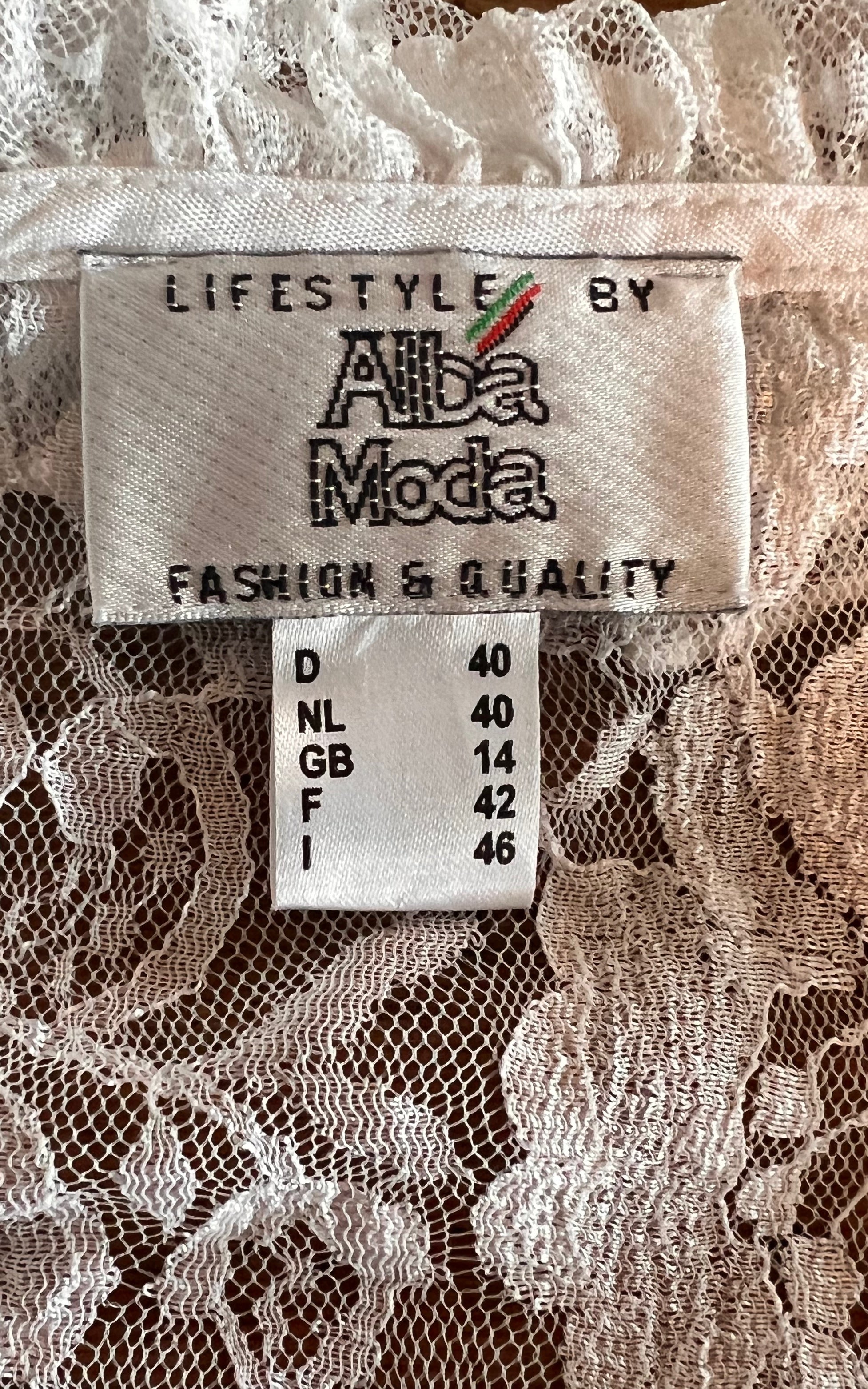 Vintage Alba Moda Lace Blouse