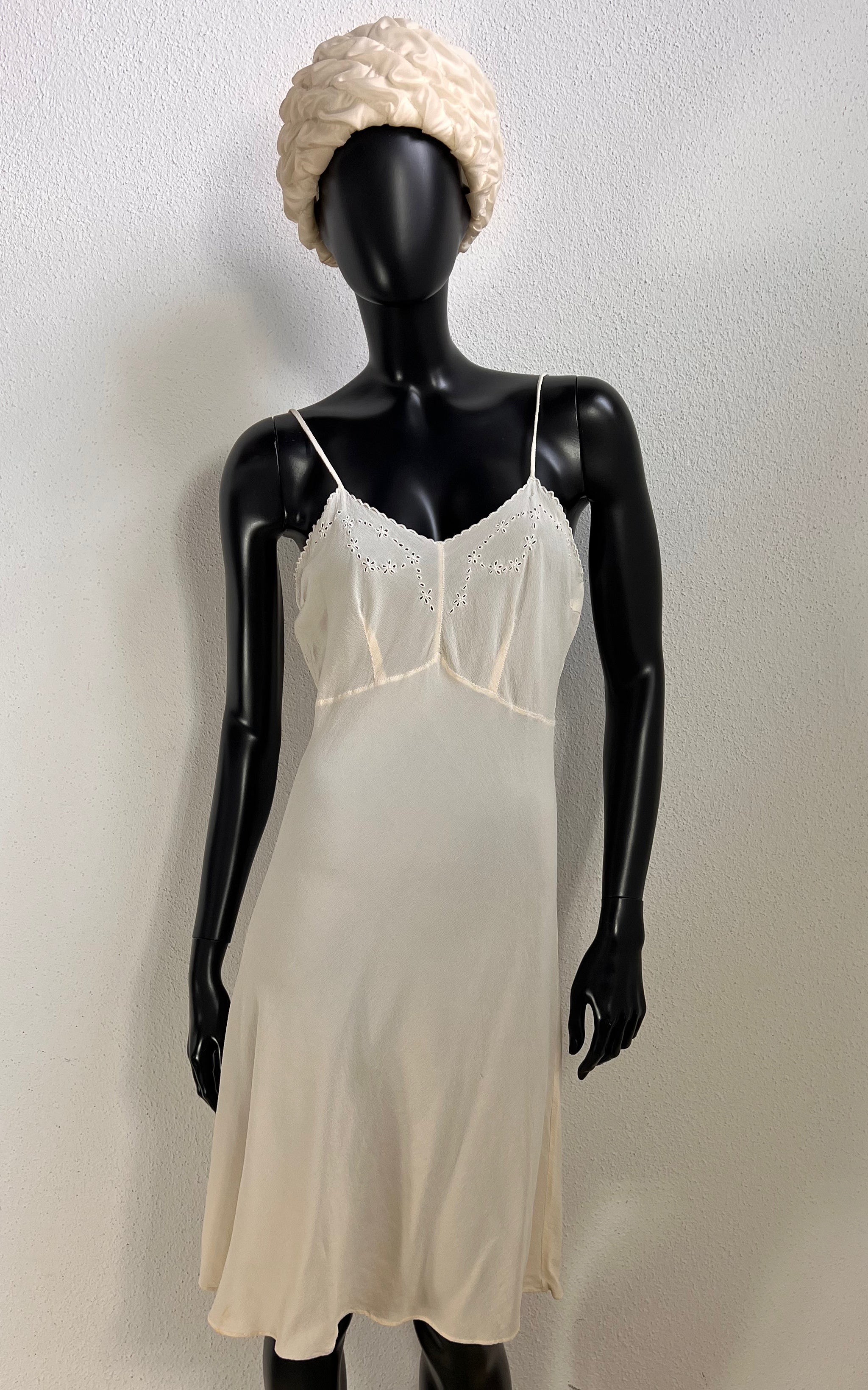Antique Silk Slip Dress