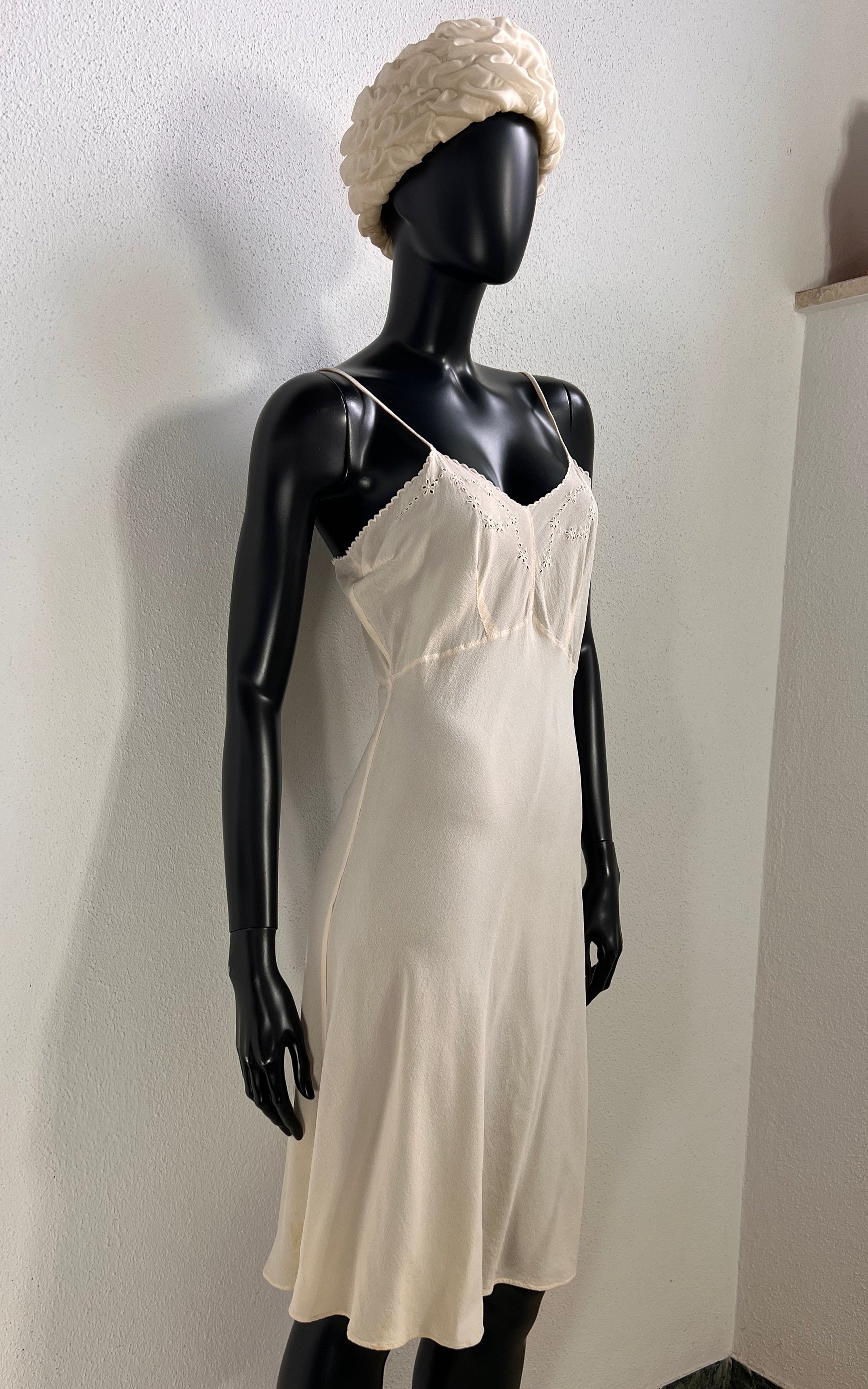Antique Silk Slip Dress
