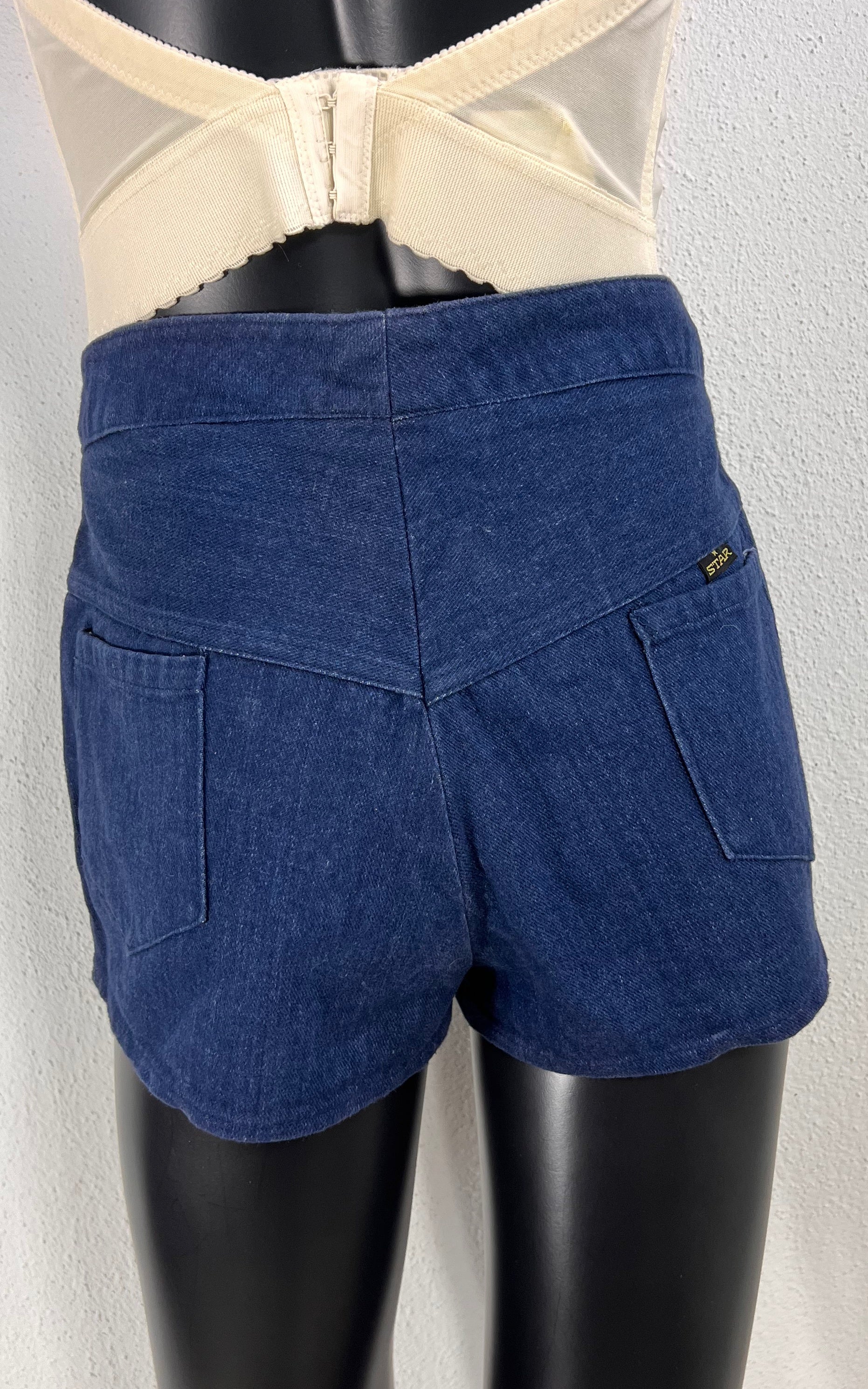 Vintage 70s Star Denim Shorts
