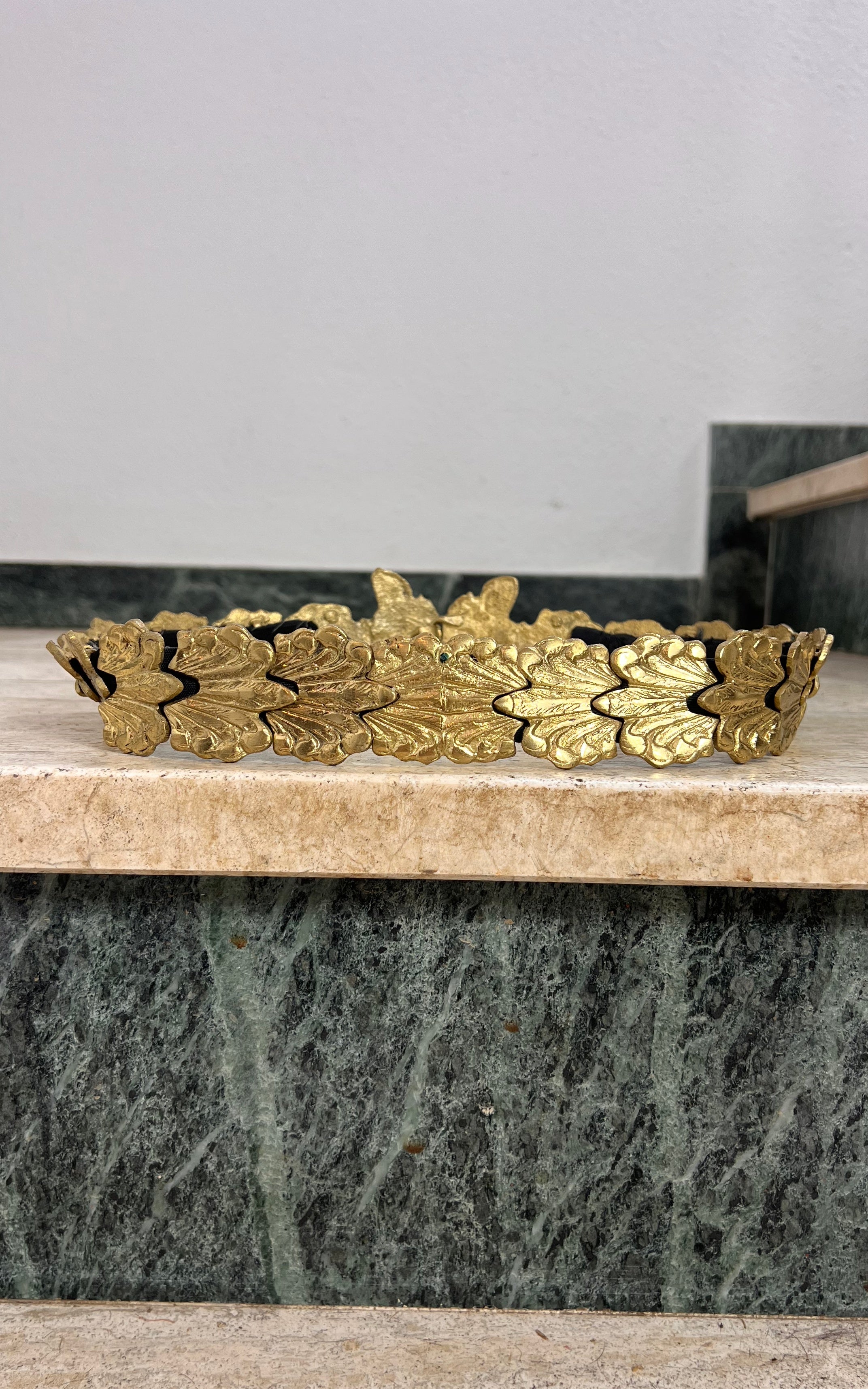Antique Baroque Orient Metal Leaf Belt