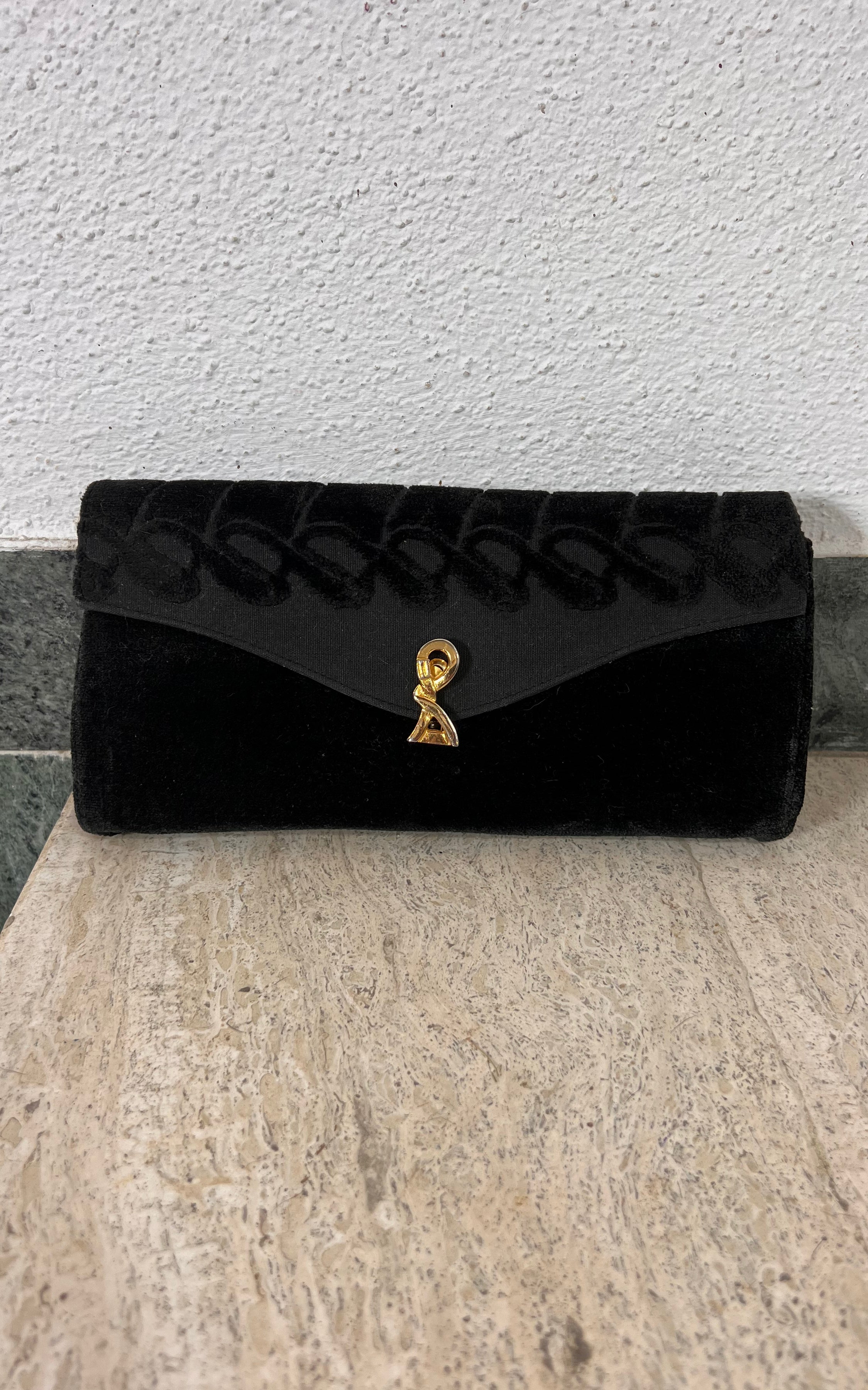 Vintage Velvet Roberta Di Camerino Clutch Bag