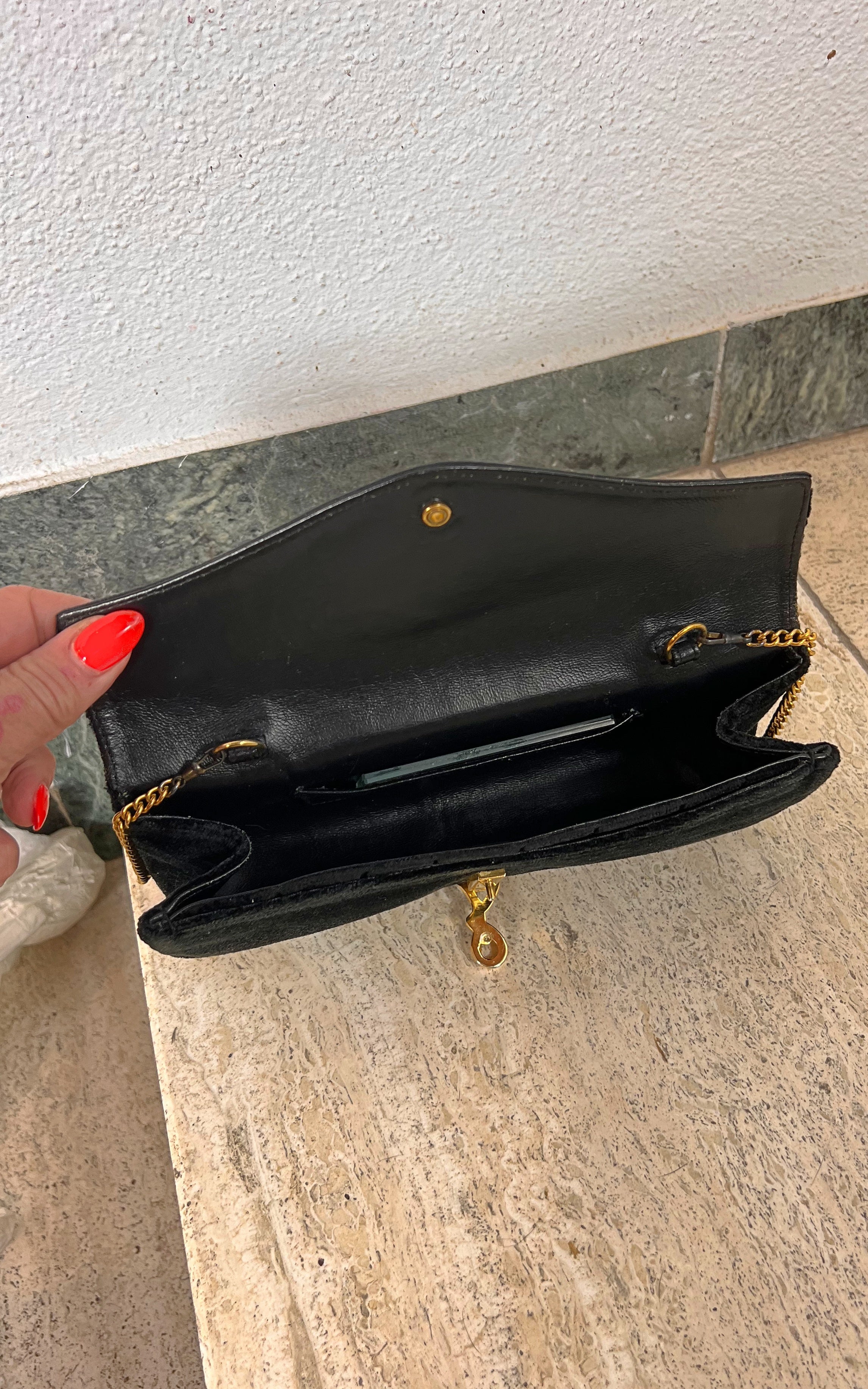 Vintage Velvet Roberta Di Camerino Clutch Bag