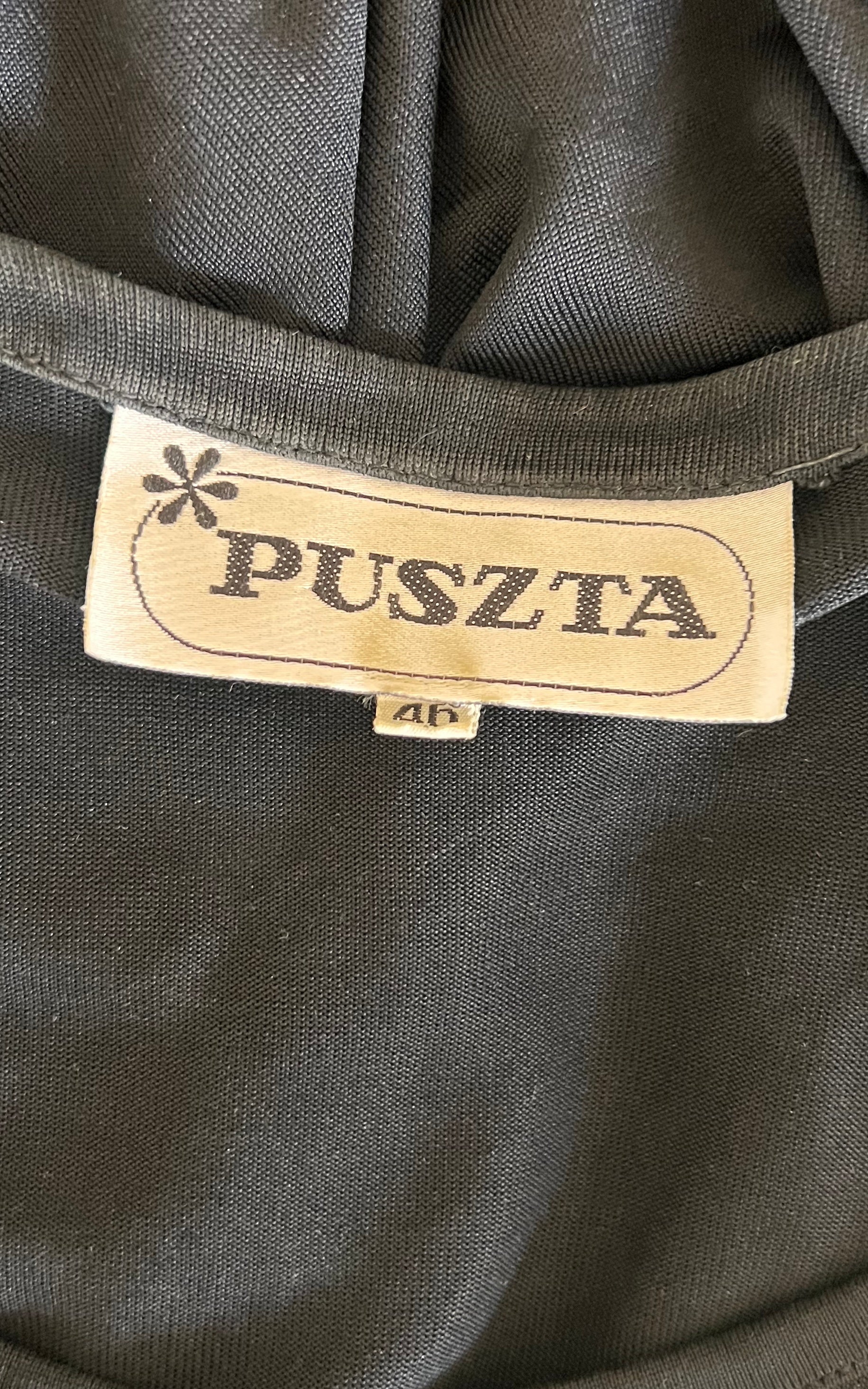 Vintage Puszta Silk Shirt Dress