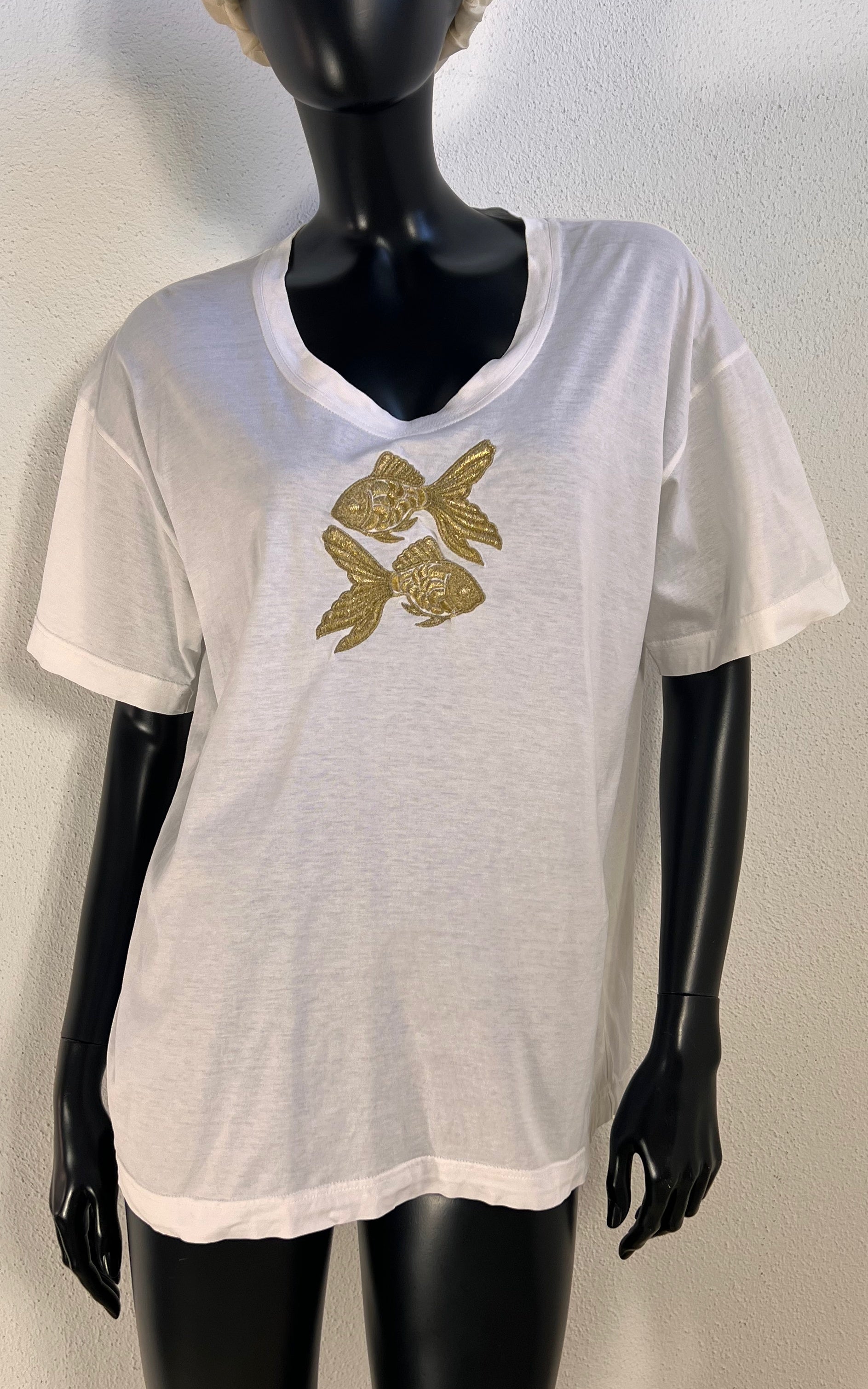 Vintage 90s Escada Goldfish Tee