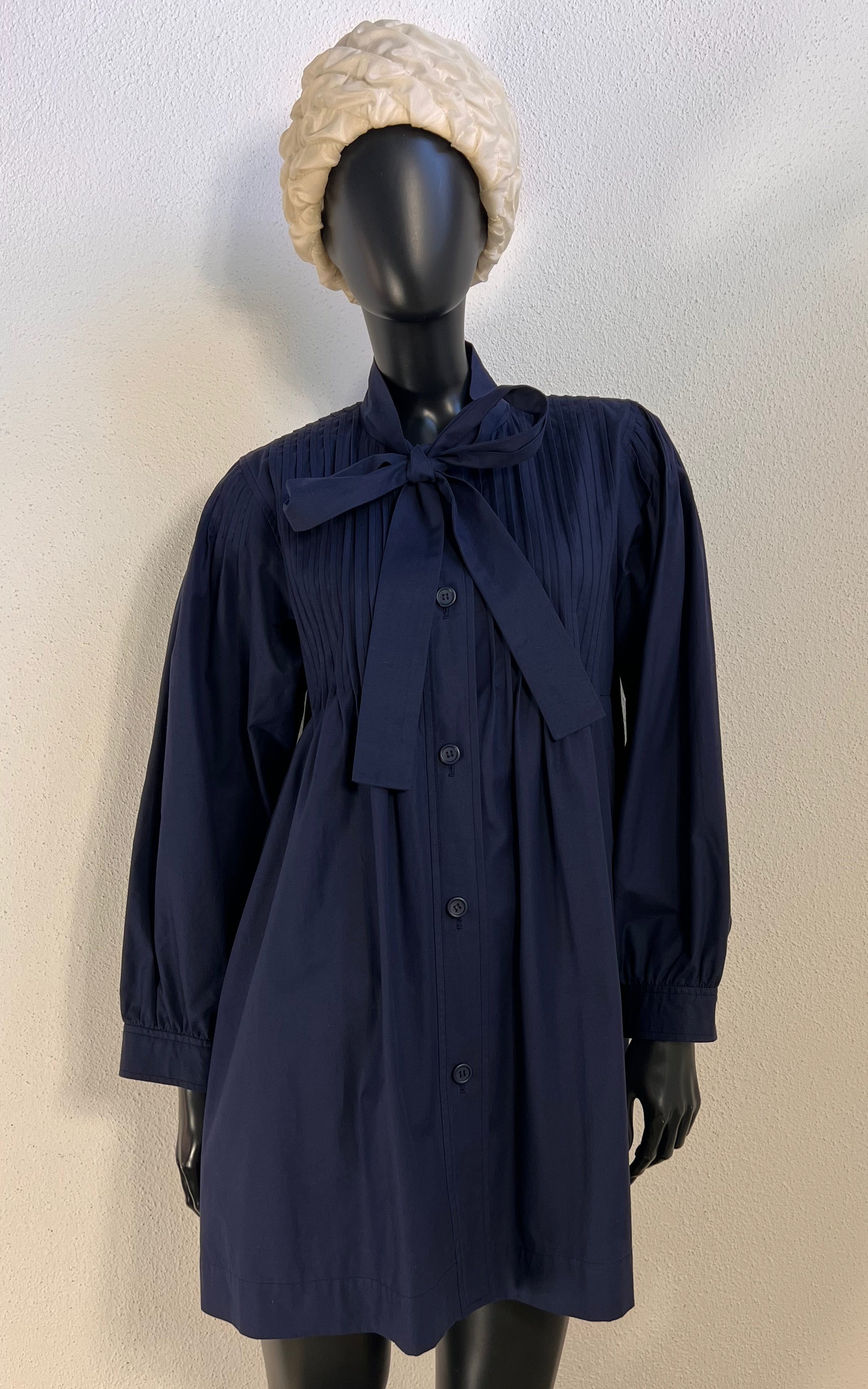Vintage Yves Saint Laurent Pleats Mini Dress