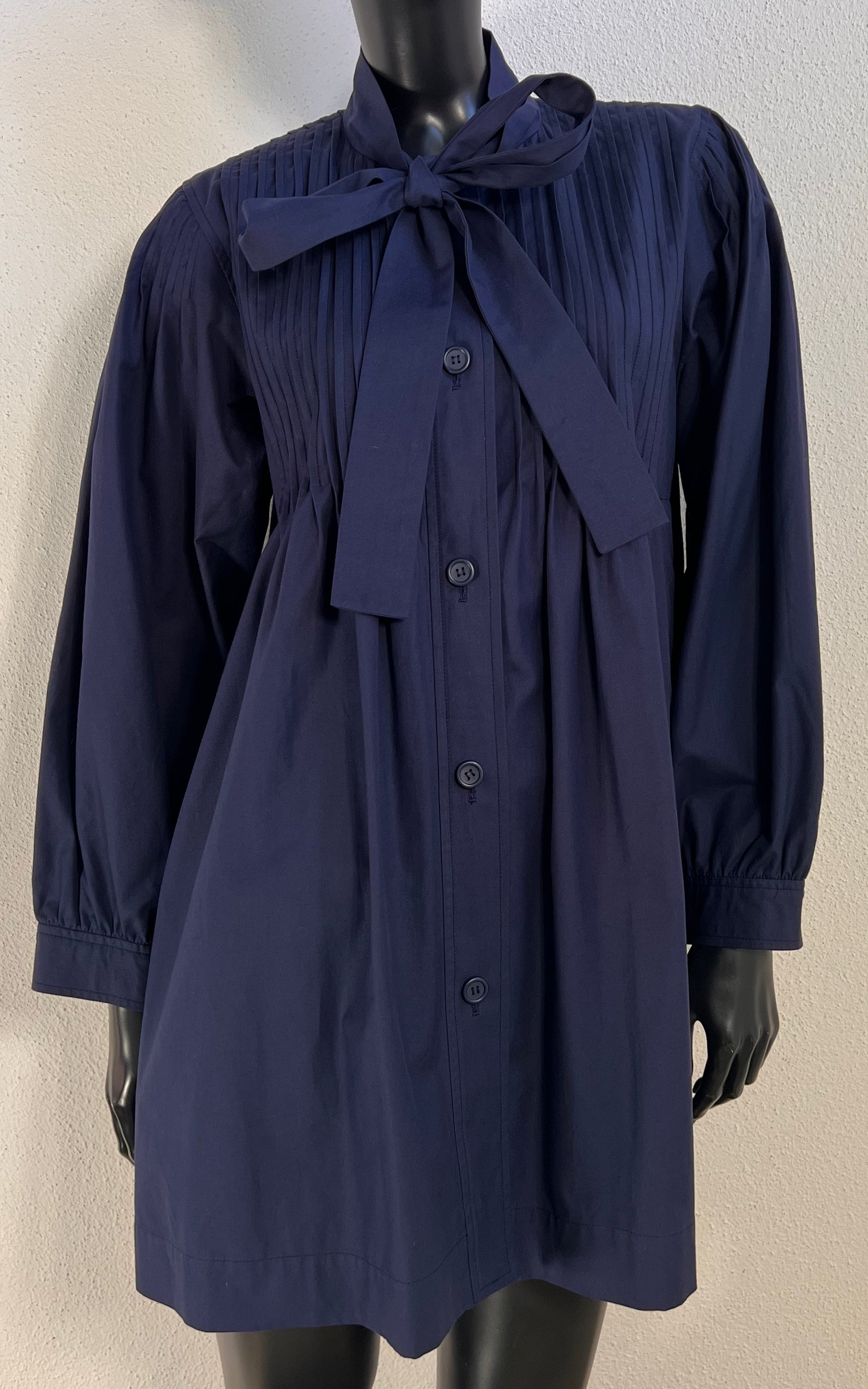 Vintage Yves Saint Laurent Pleats Mini Dress