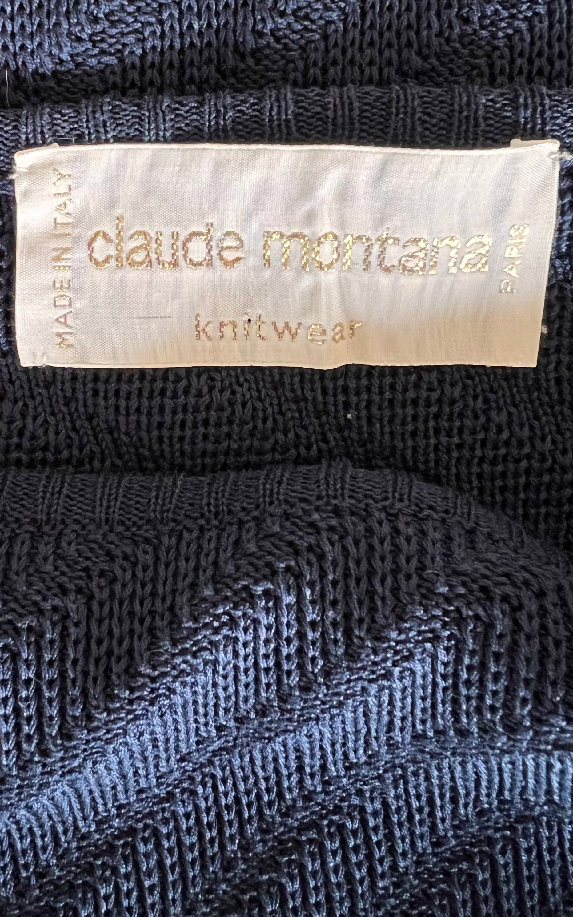 Vintage Claude Montana 1984 Knit Shirt