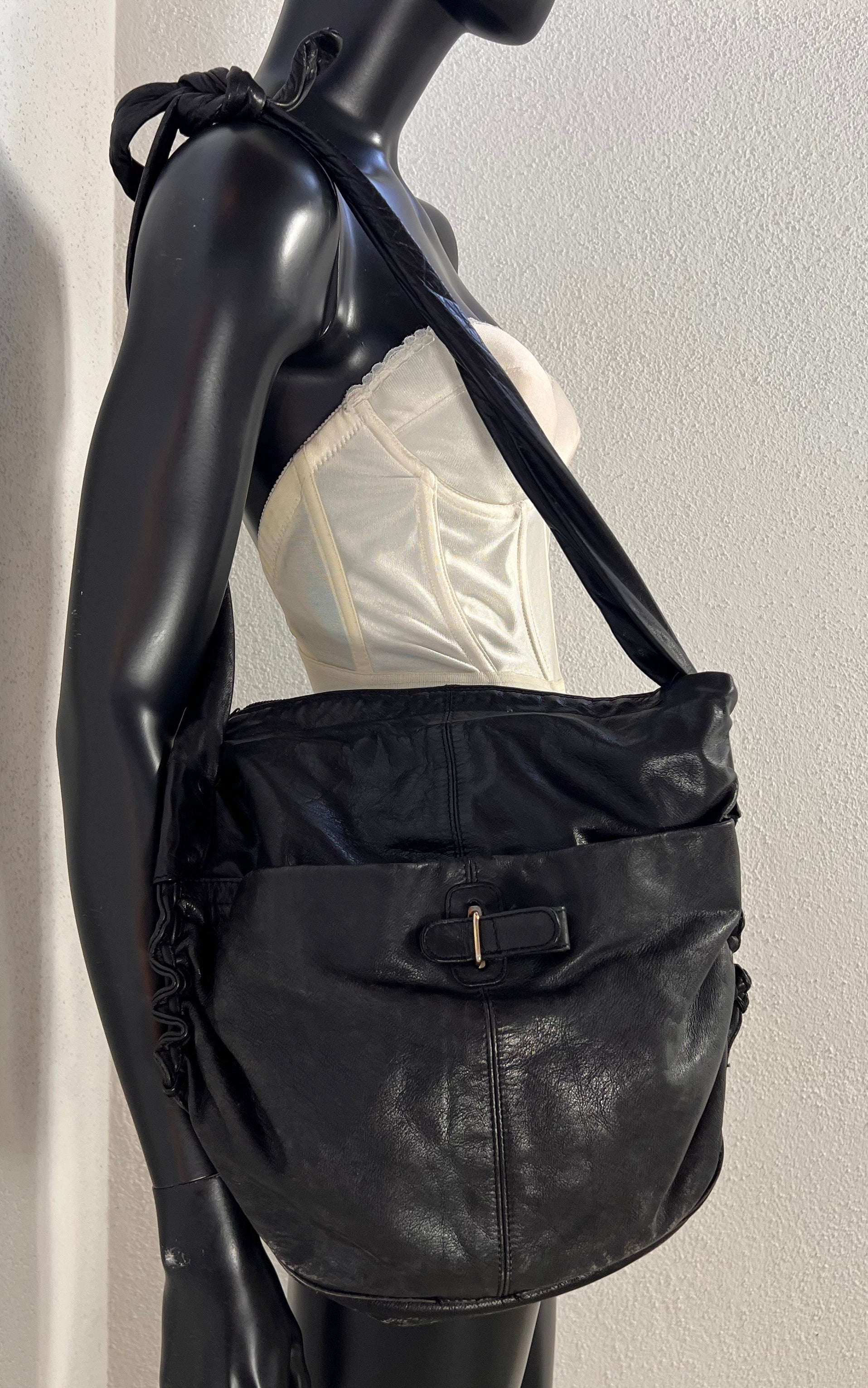 Vintage Soft Slouchy Hobo Leather Bag