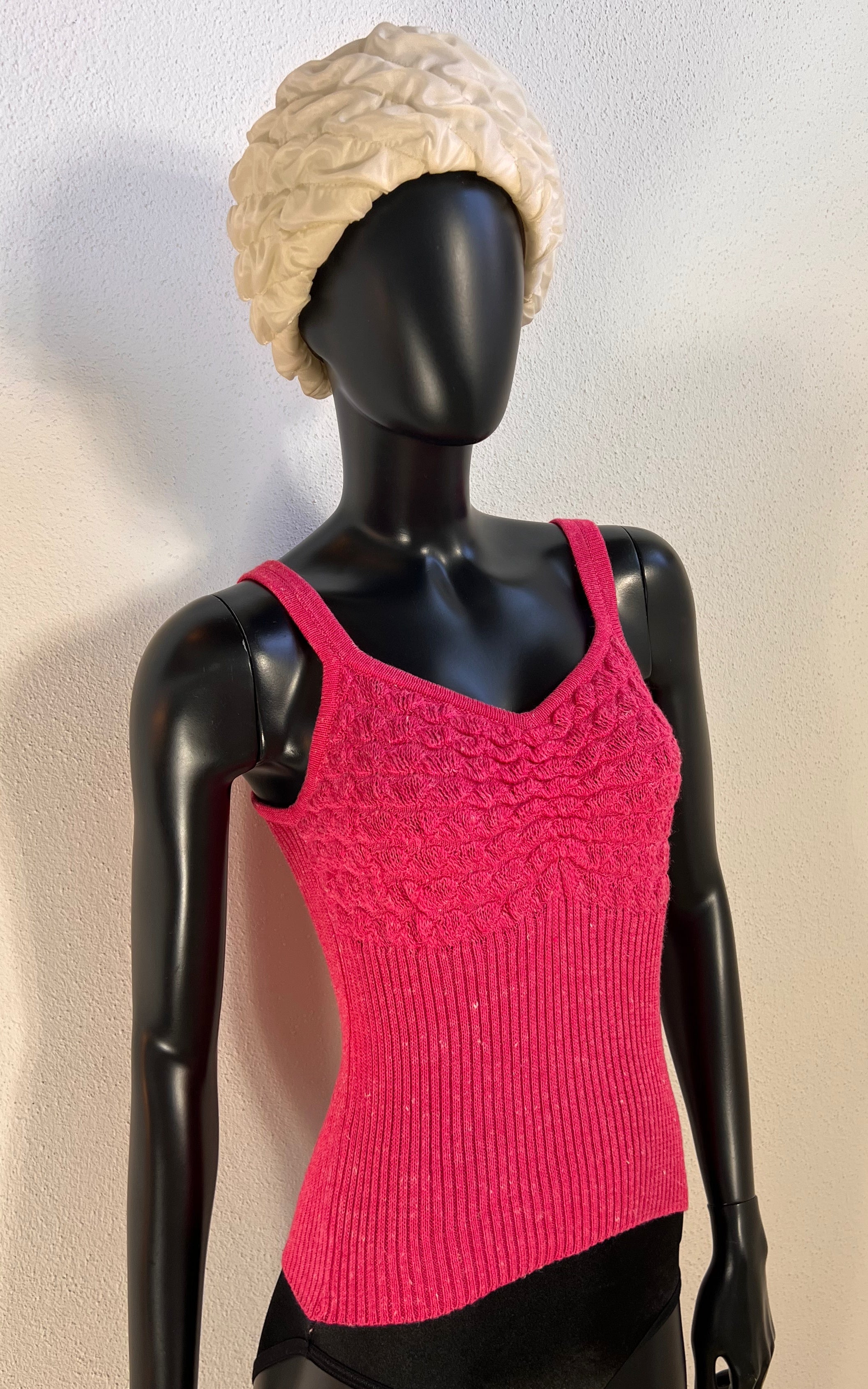 Vintage 70s Bayer Linen Knit Top