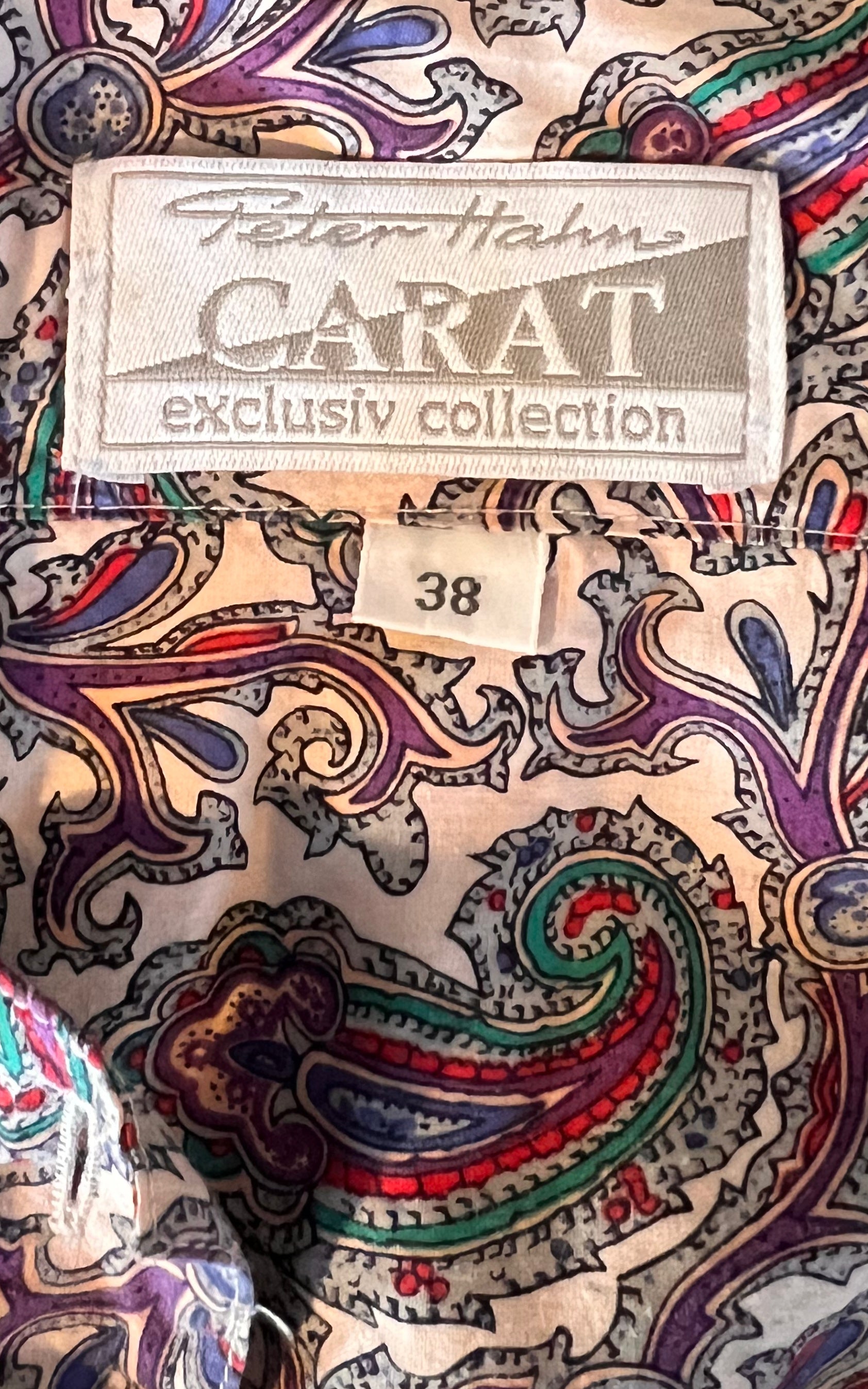 Vintage Paisley Cotton Silk Blouse