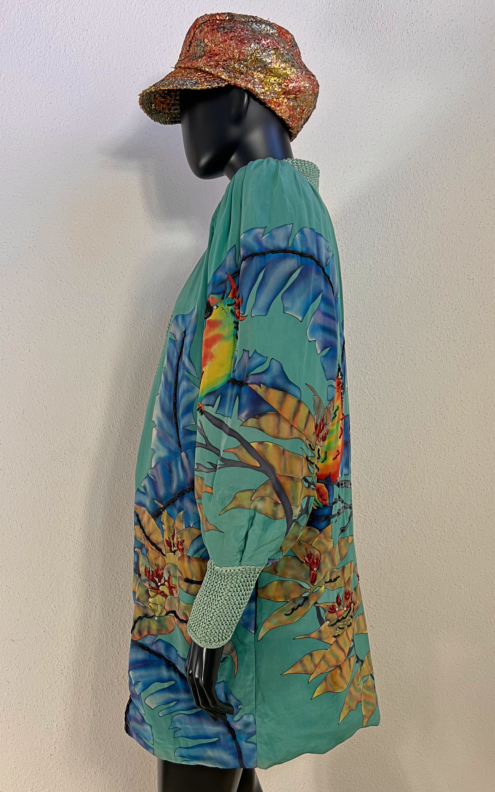 Vintage Berkan Design Silk Cardigan