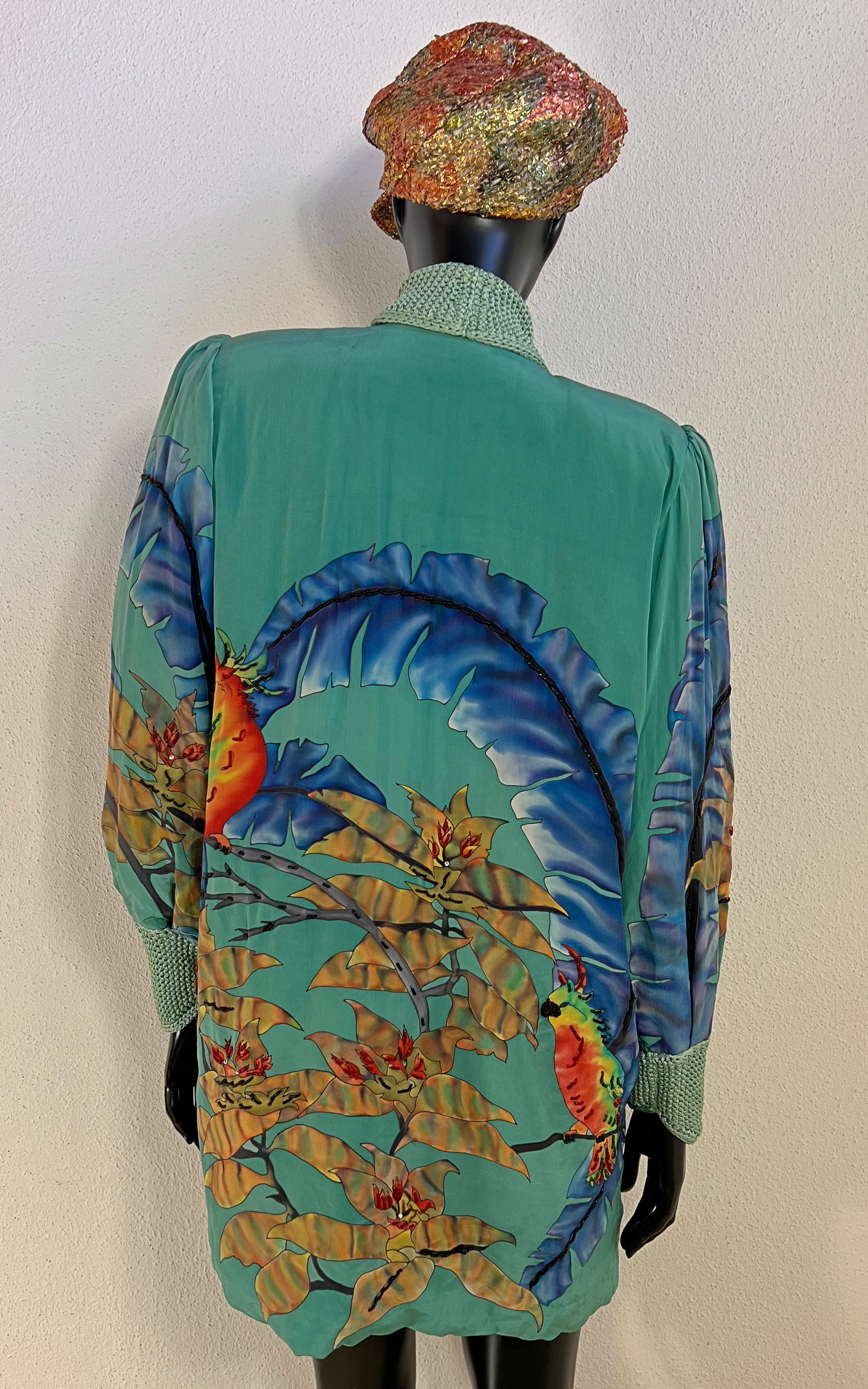 Vintage Berkan Design Silk Cardigan