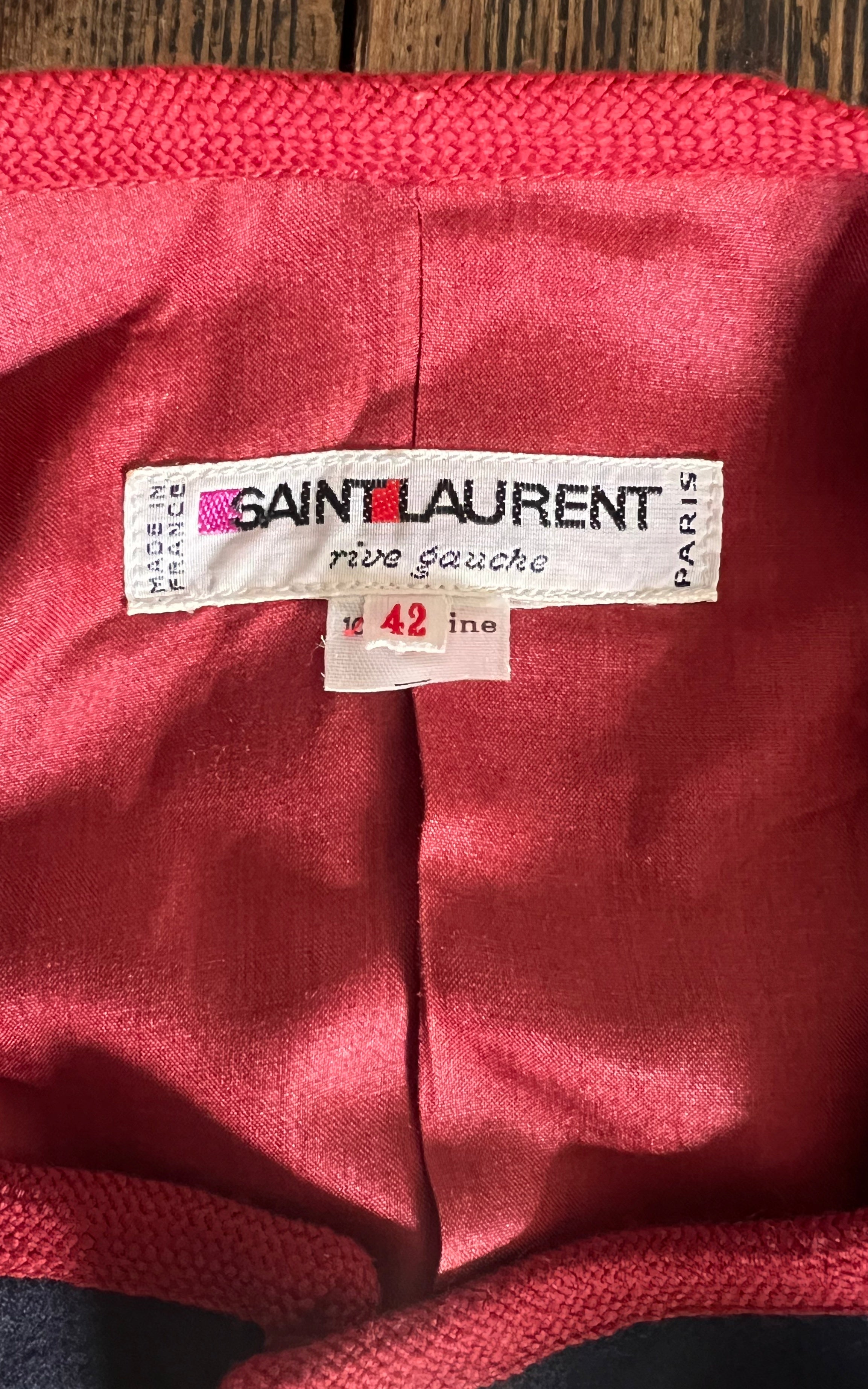 Vintage 80s Yves Saint Laurent Jacket