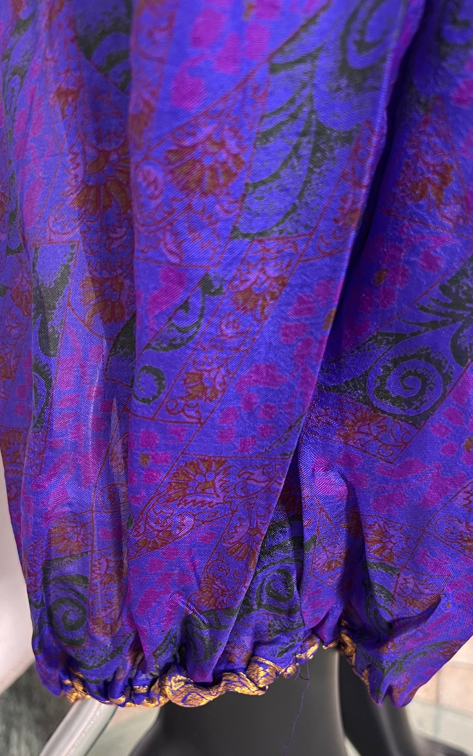 Recycled Sari-Silk Balloon Pants