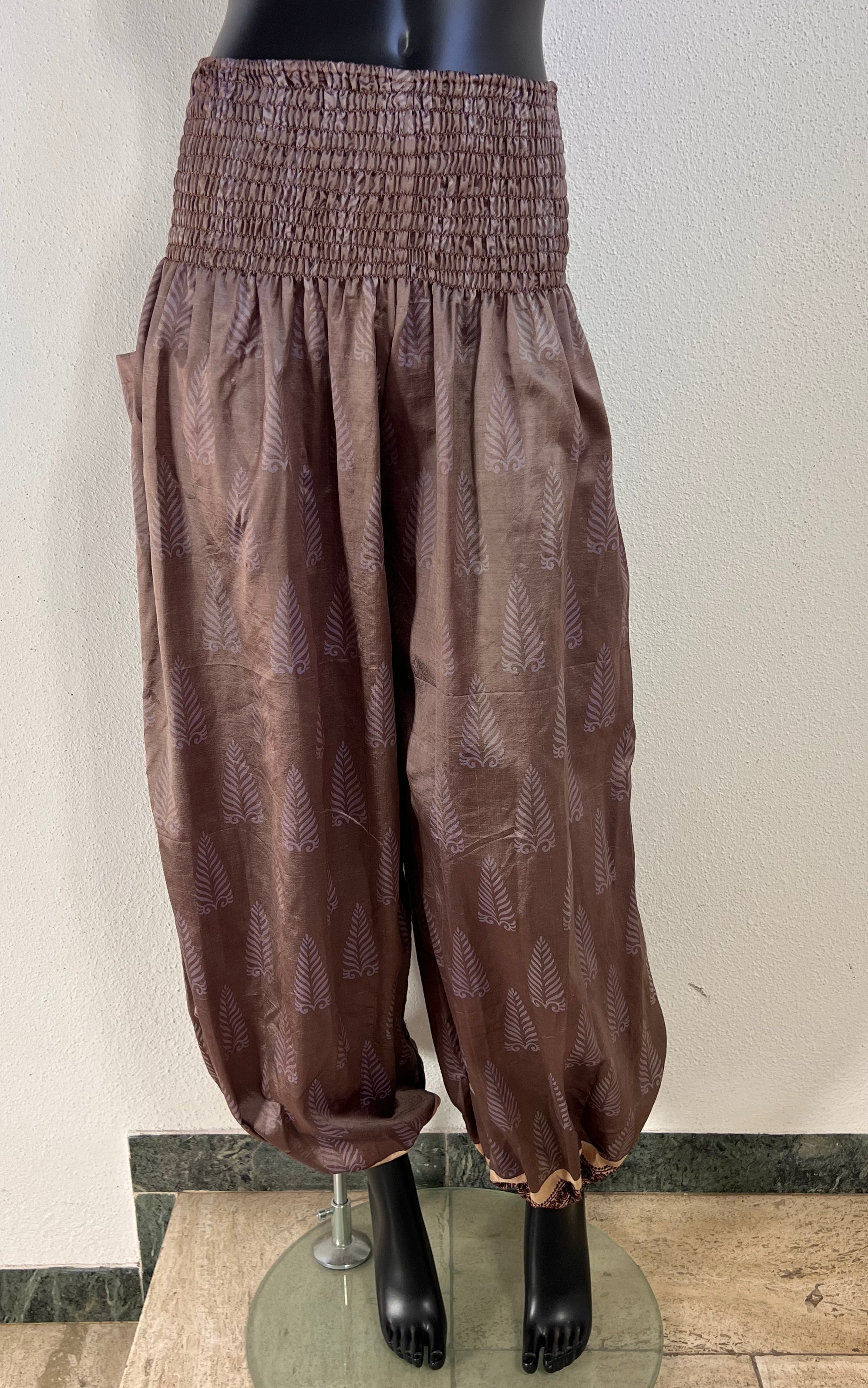 Recycled Sari-Silk Balloon Pants