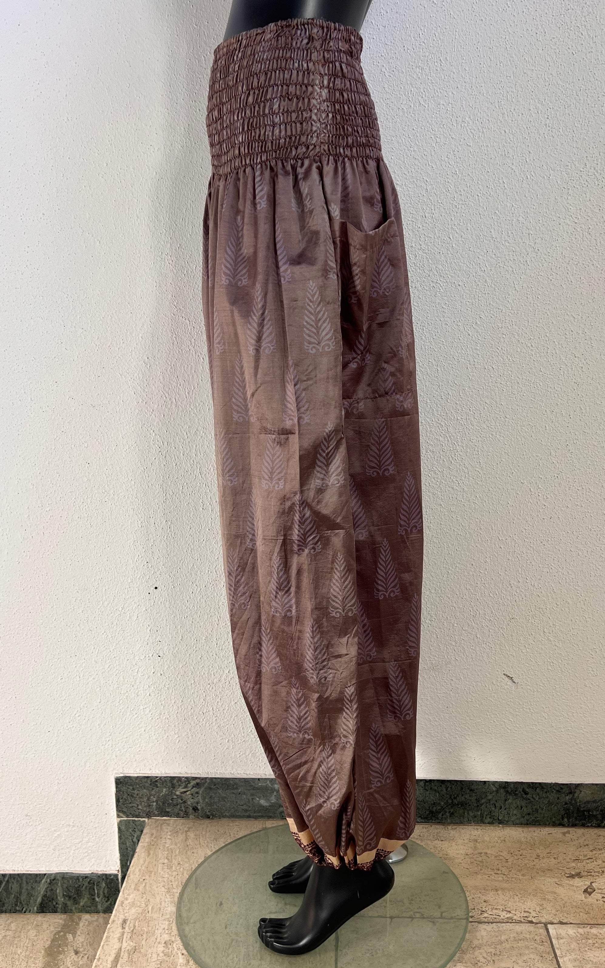 Recycled Sari-Silk Balloon Pants