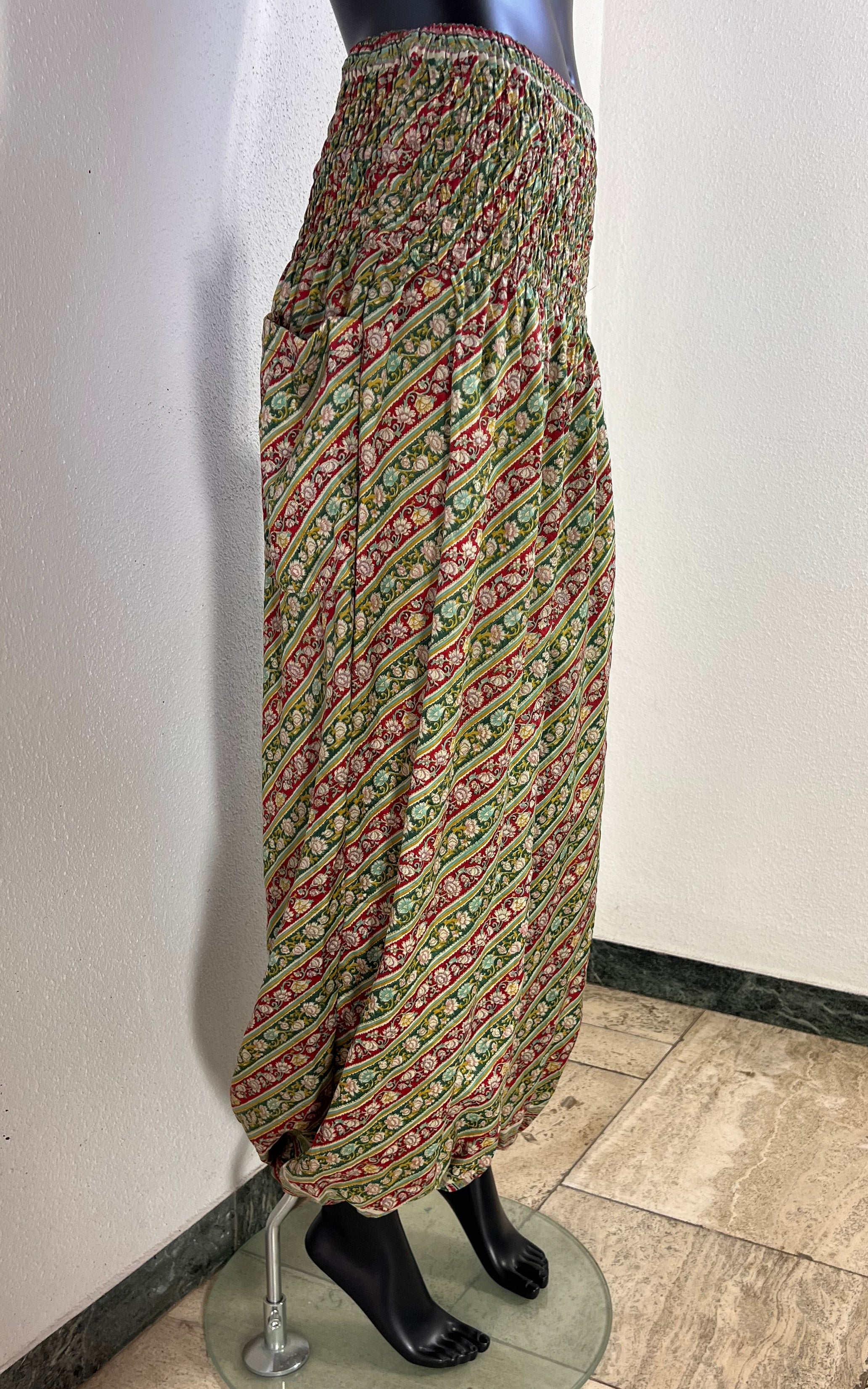 Recycled Sari-Silk Balloon Pants