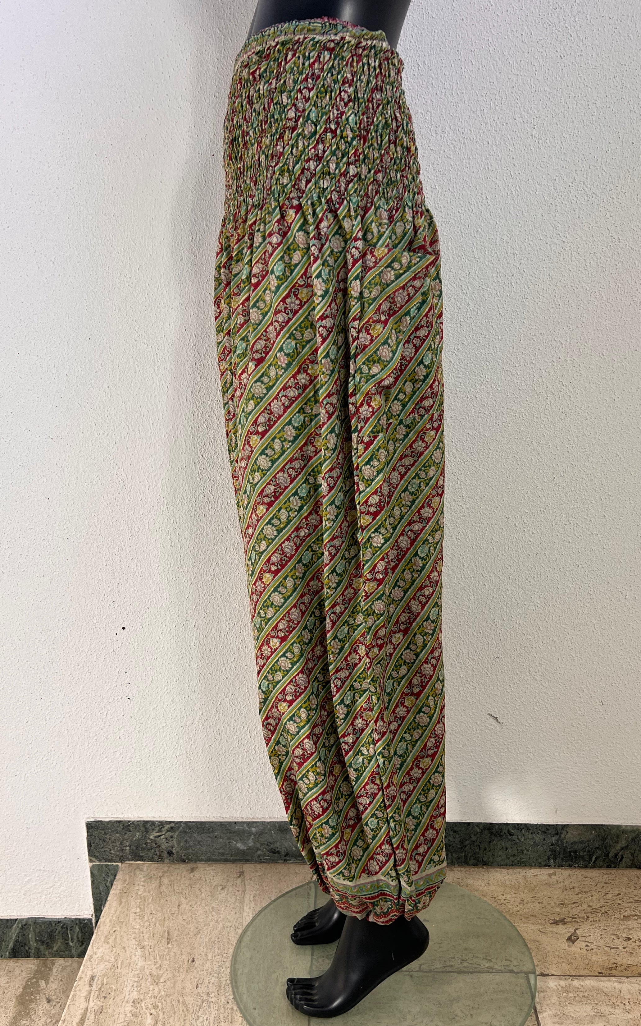Recycled Sari-Silk Balloon Pants