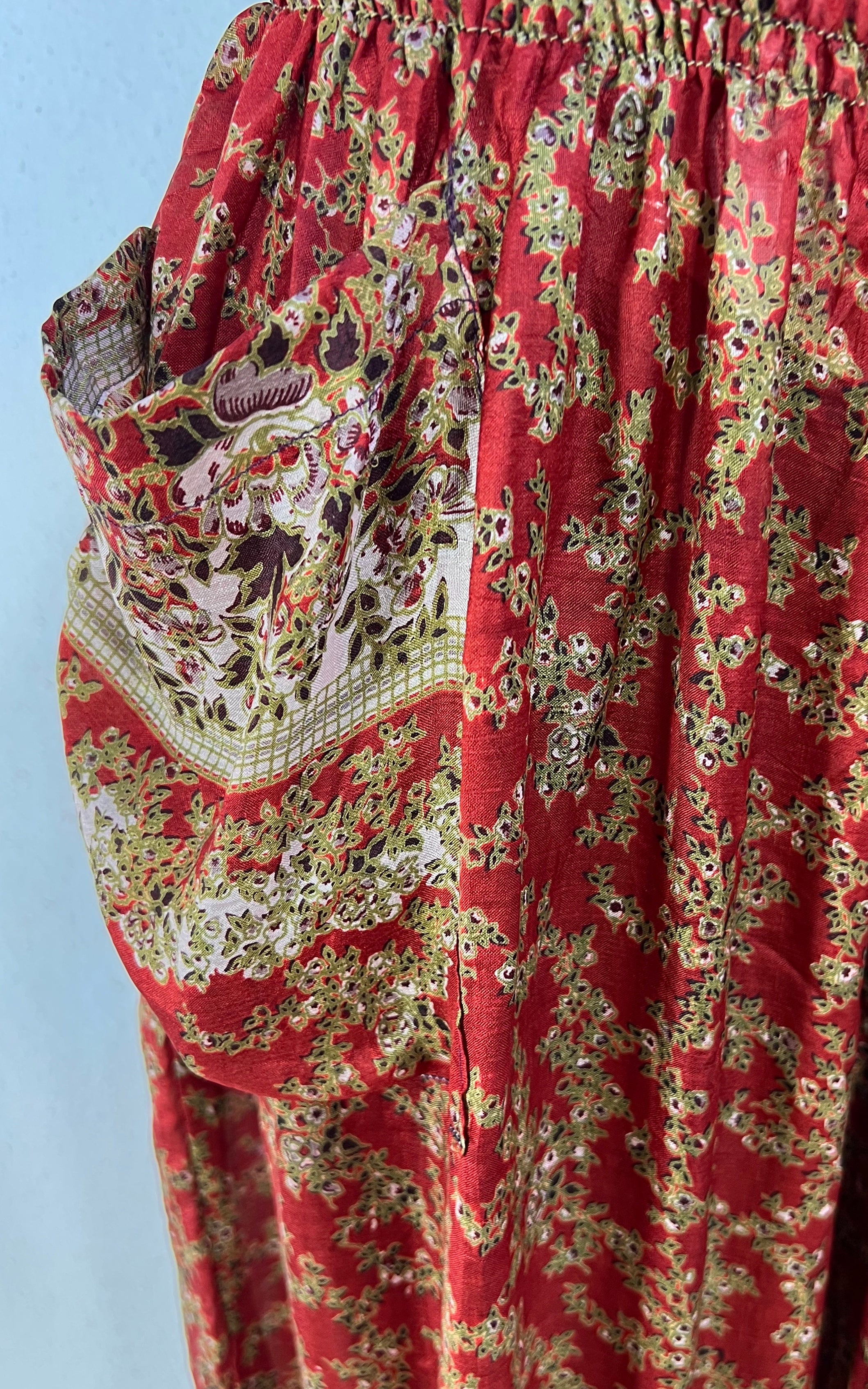 Recycled Sari-Silk Balloon Pants