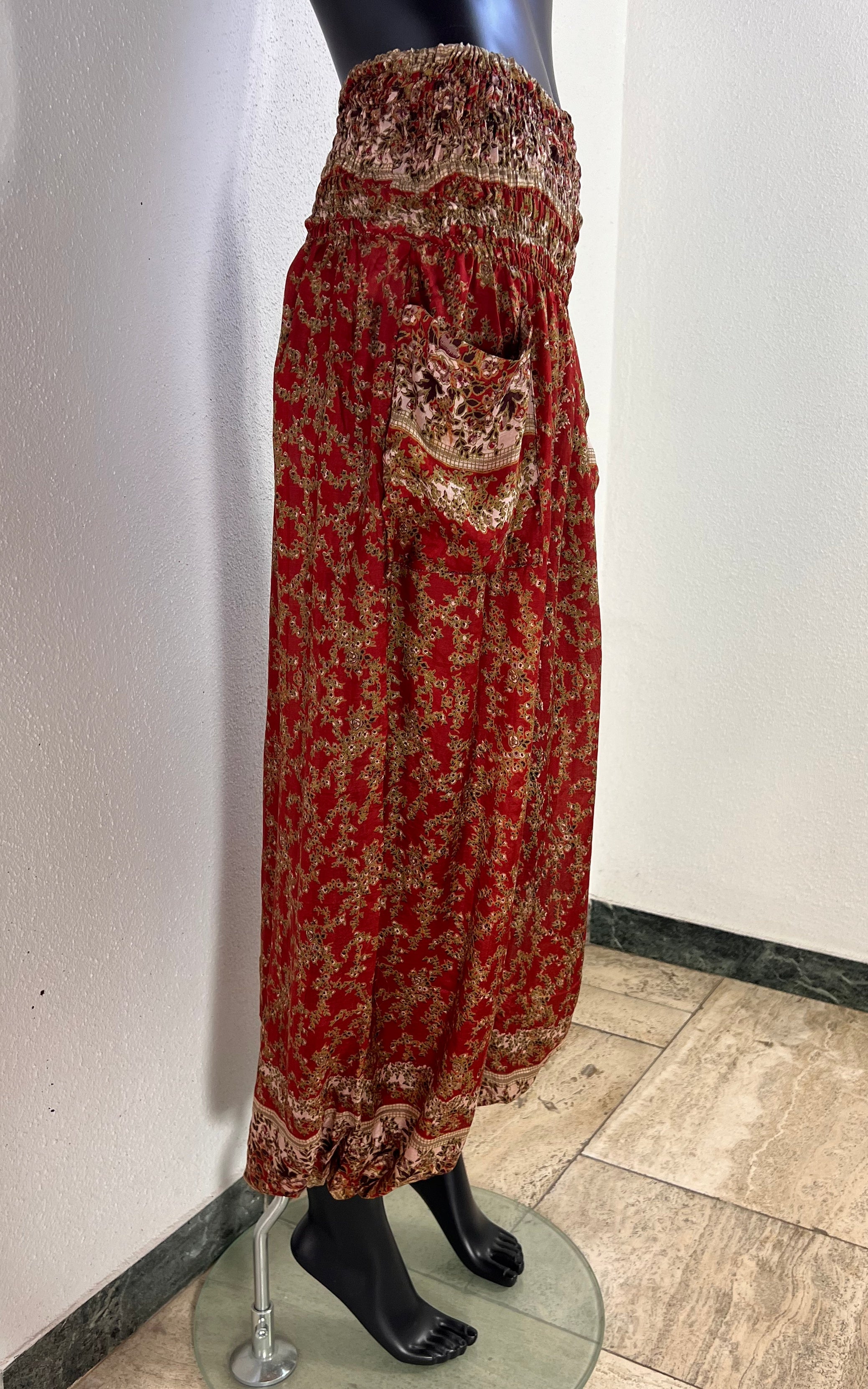 Recycled Sari-Silk Balloon Pants