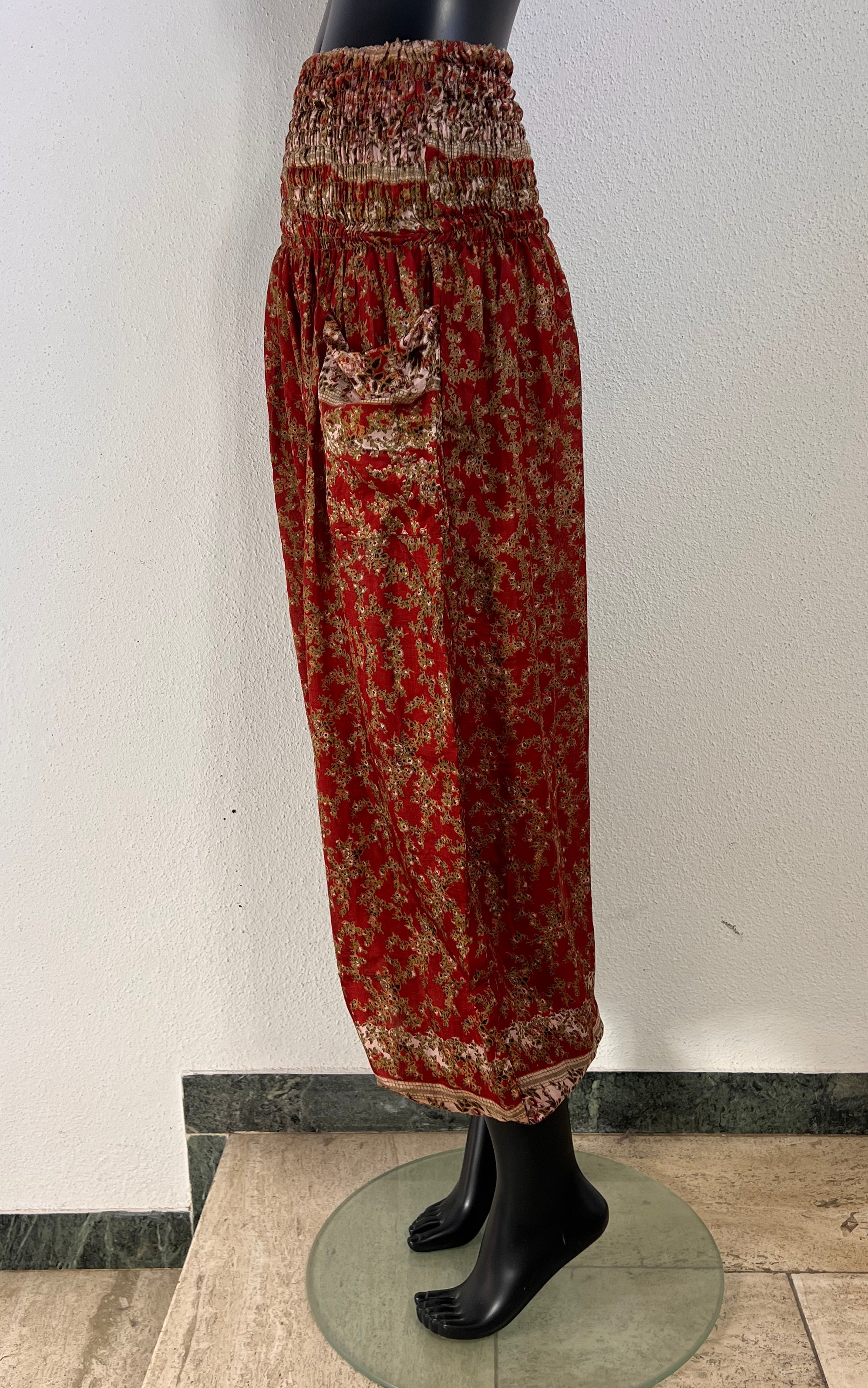 Recycled Sari-Silk Balloon Pants