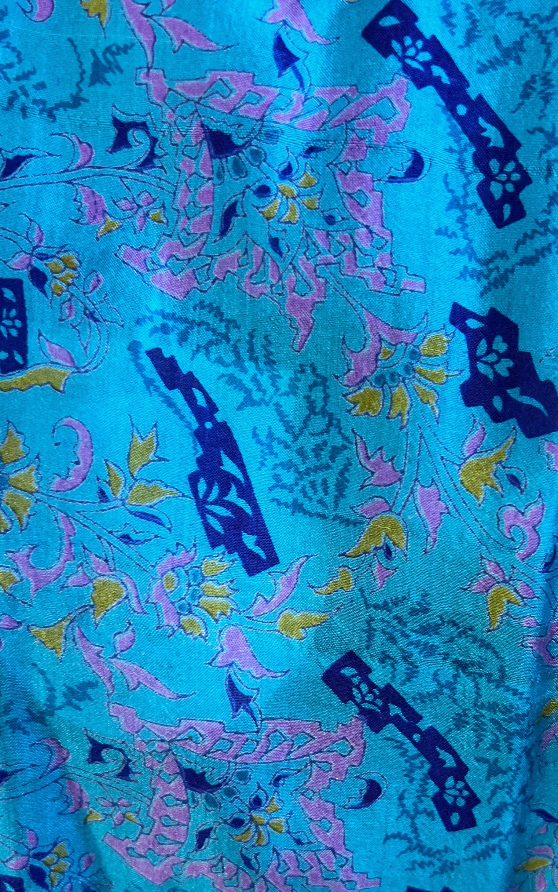 Recycled Sari-Silk Smock Top