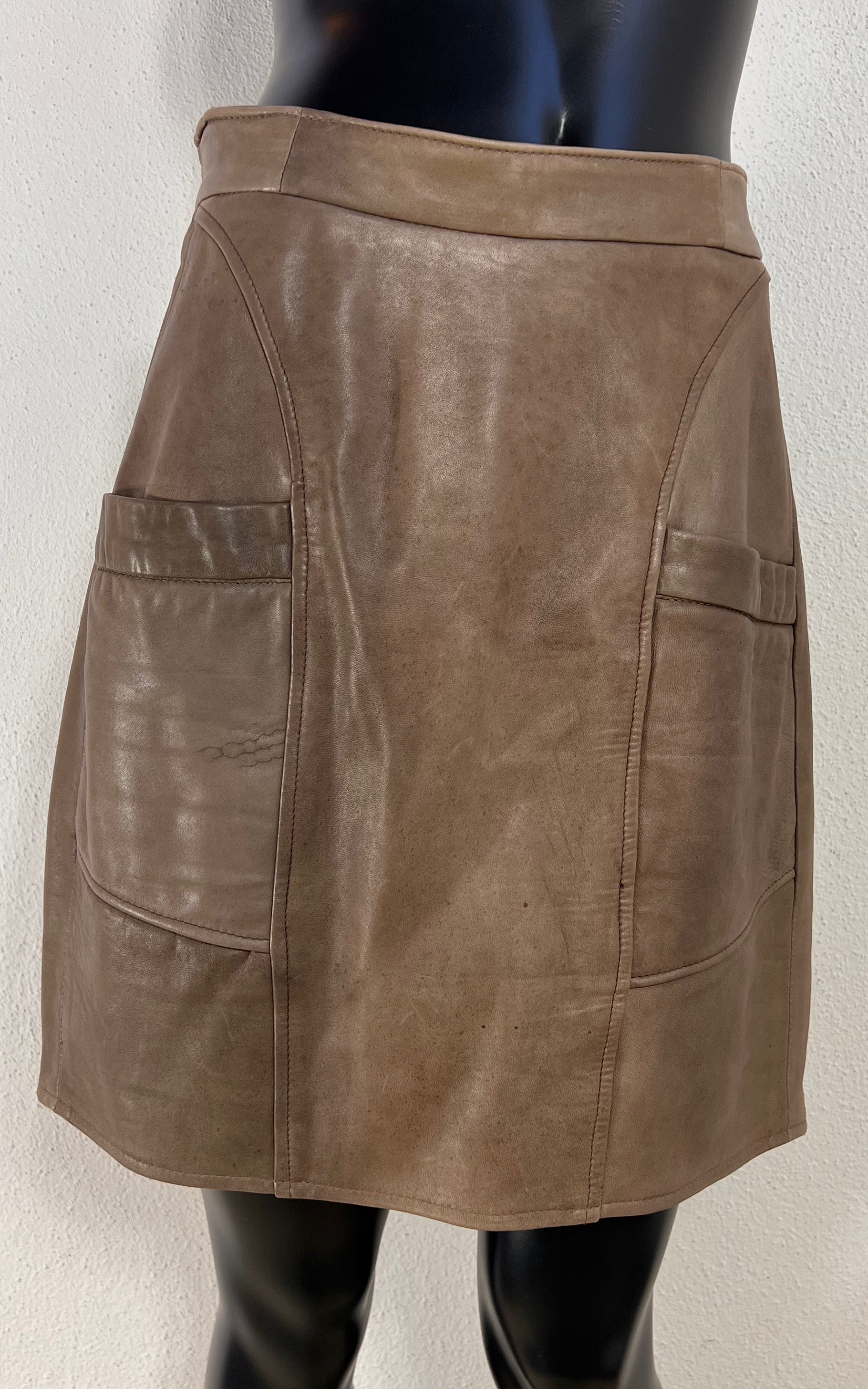 Vintage Leather Skirt